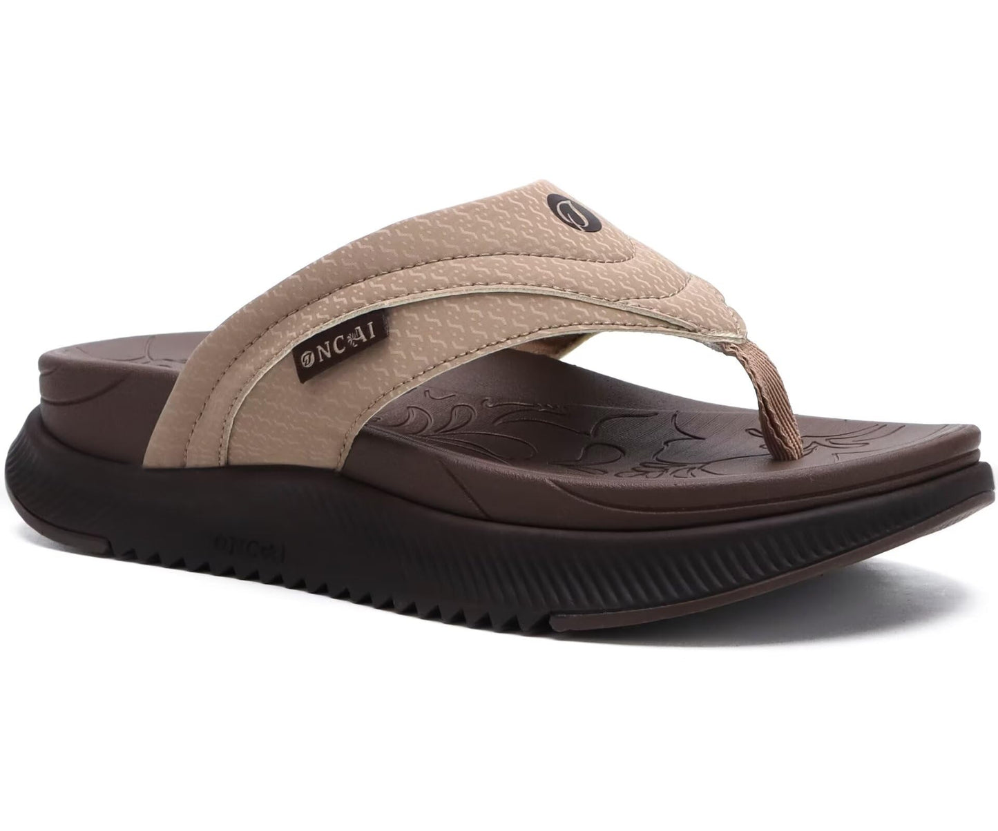ONCAI Damen orthopädische Kissen Flip Flops Erholung Walking Sandalen für Damen mit Arch Support Sommer bequem Slip On Flip Flops für Damen Größe 36-43
