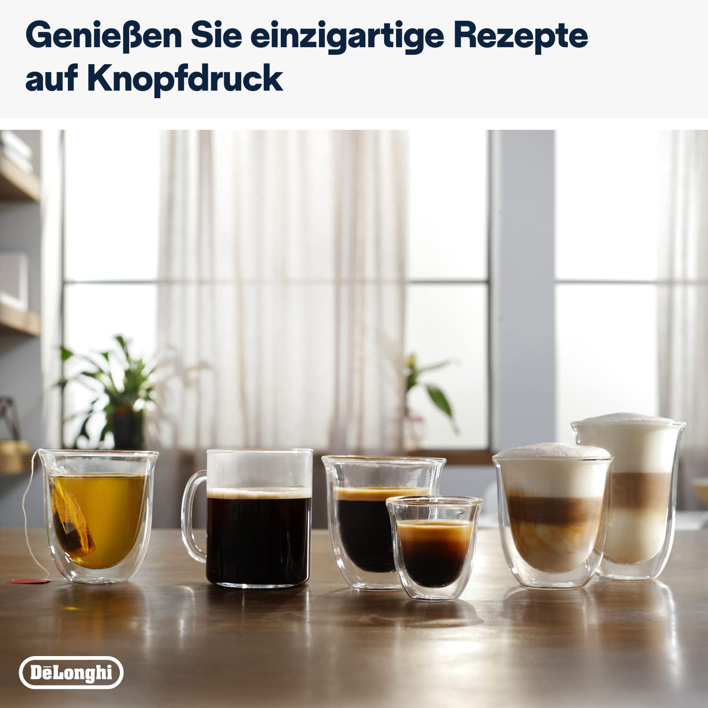 De'Longhi Magnifica Evo Next ECAM312.80.TB – Kaffeevollautomat mit 2,4'' TFT Farbdisplay & LatteCrema Milchsystem, 7 Direktwahltasten (Cappuccino, Espresso, Latte Macchiato), 2-Tassen-Funktion, Titan