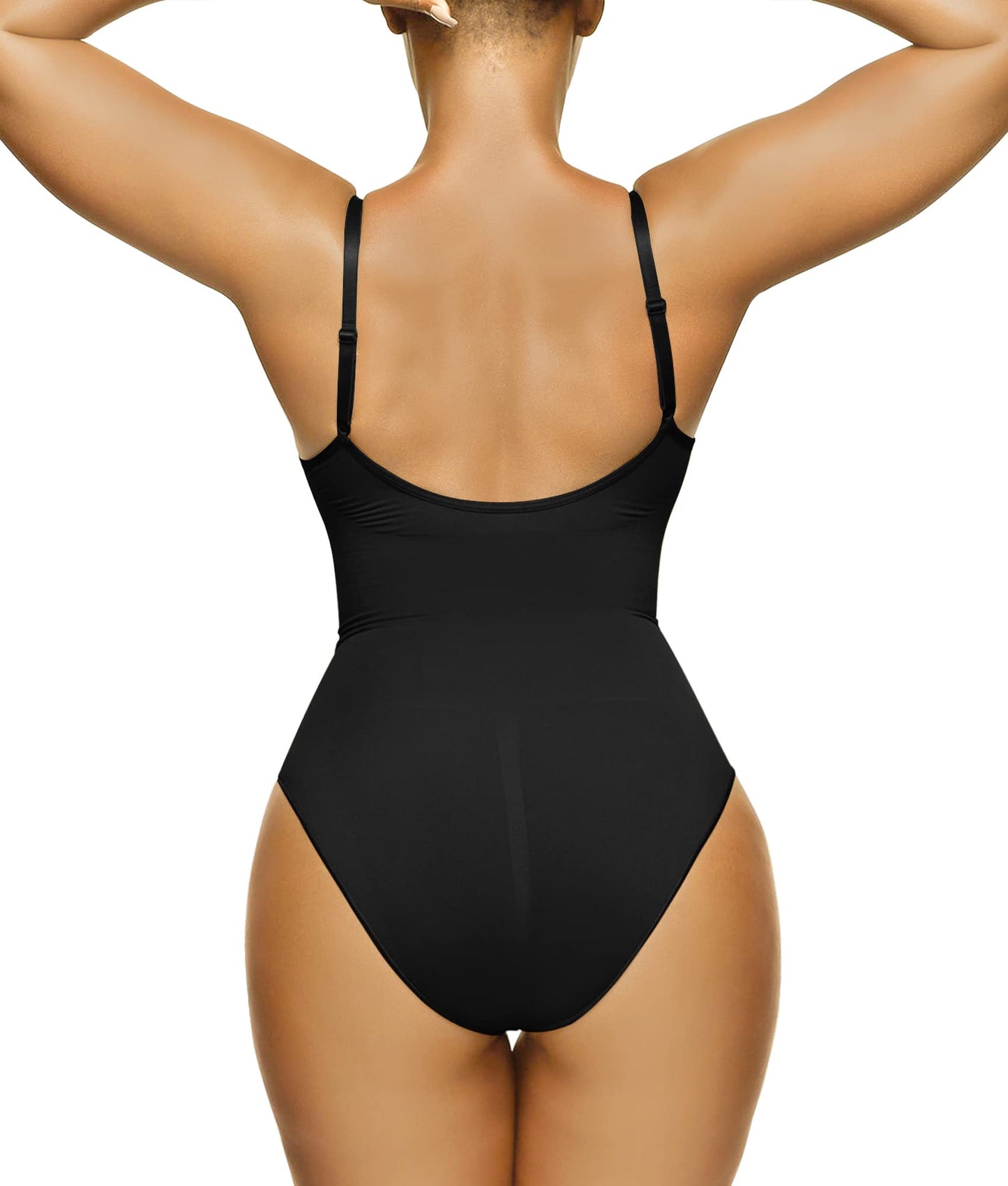 SHAPERX Shapewear Damen Bauchweg Bodysuit Formender Body Shaper Sculpting Tanga mit Verstellbarer Schultergurt
