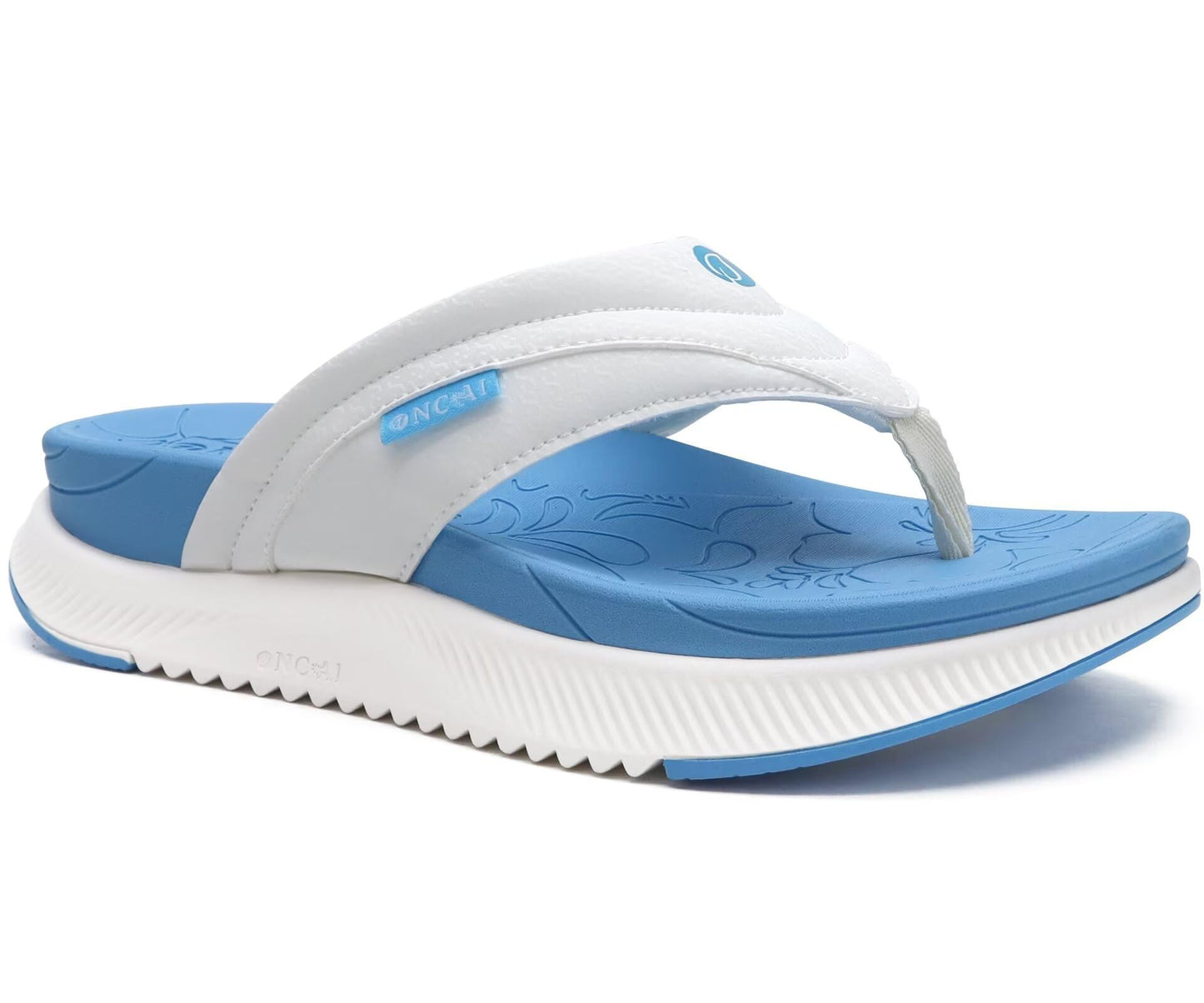 ONCAI Damen orthopädische Kissen Flip Flops Erholung Walking Sandalen für Damen mit Arch Support Sommer bequem Slip On Flip Flops für Damen Größe 36-43