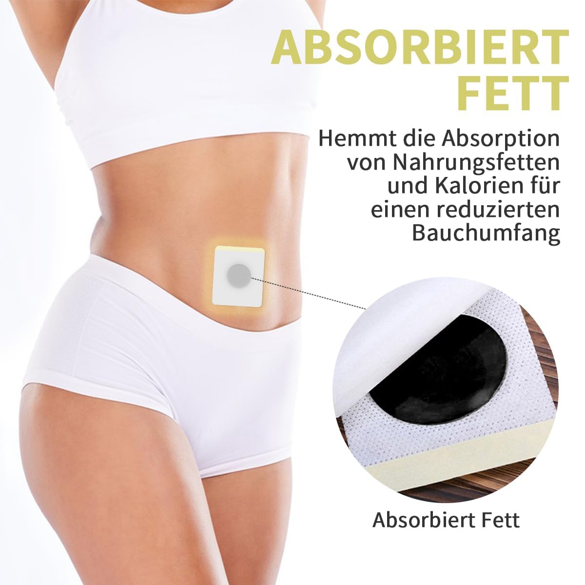 30 StüCk,Abnehmen Schnell Fettverbrenner,Natural Herbal Sticker,Navel Sticker,Slimming Patch,Abdominal Detox Abnehmen,Eimer Taille,Bauchfett Taille,Schnelles Abnehmen Nicht Reizend,Abnehmpflaster