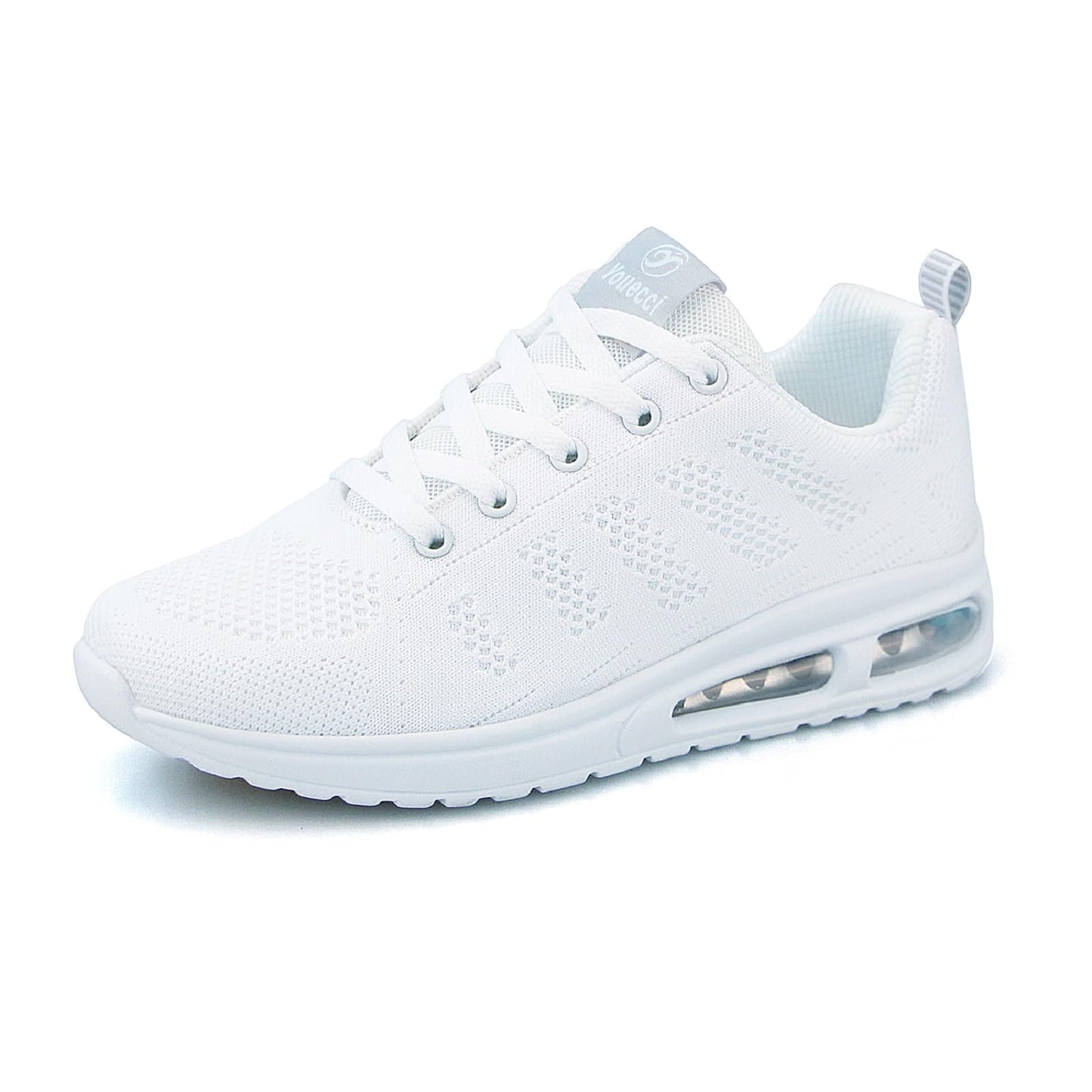 ANBIWANGLUO Damen Turnschuhe Sportliche Laufschuhe Schnürschuhe Atmungsaktive Outdoor Cross Trainer zum Joggen