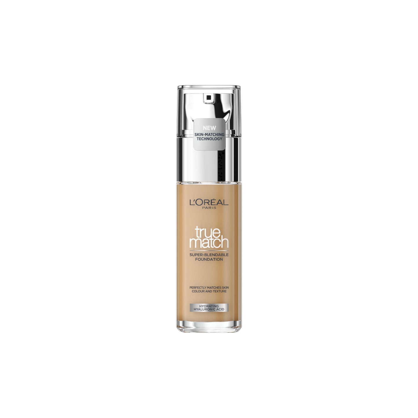 L'Oréal Paris Make up, Flüssige Foundation mit Hyaluron und Aloe Vera, True Match Make-Up, Nr. 5.N Sand, 30 ml