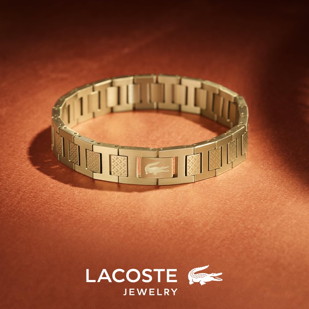 Lacoste Armband mit Knebelverschluss Kollektion METROPOLE Verziert mit petit piqué Muster - Erhältlich für ihn und sie