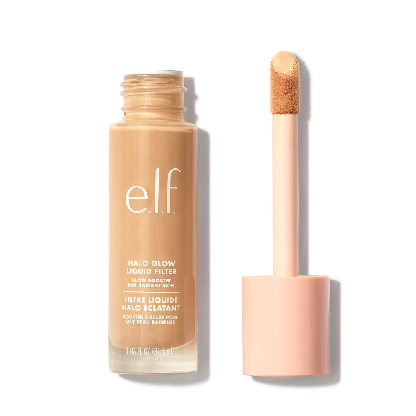 e.l.f. Halo Glow Liquid Filter, Illuminating Liquid Glow Booster For A Radiant Complexion, Infused With Hyaluronic Acid, 2 Fair- Light