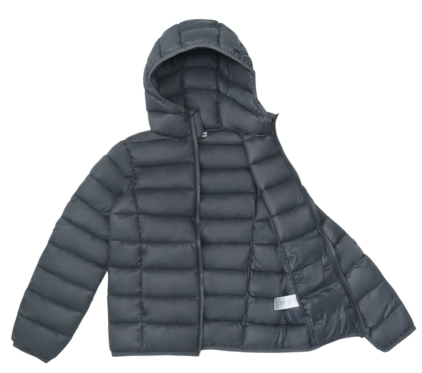 SOLOCOTE Jungen Wintermäntel Leichtgewichtige Wasserabweisende Winddichte Packbare Kapuzen Daunen Wie Wattierung Jacke
