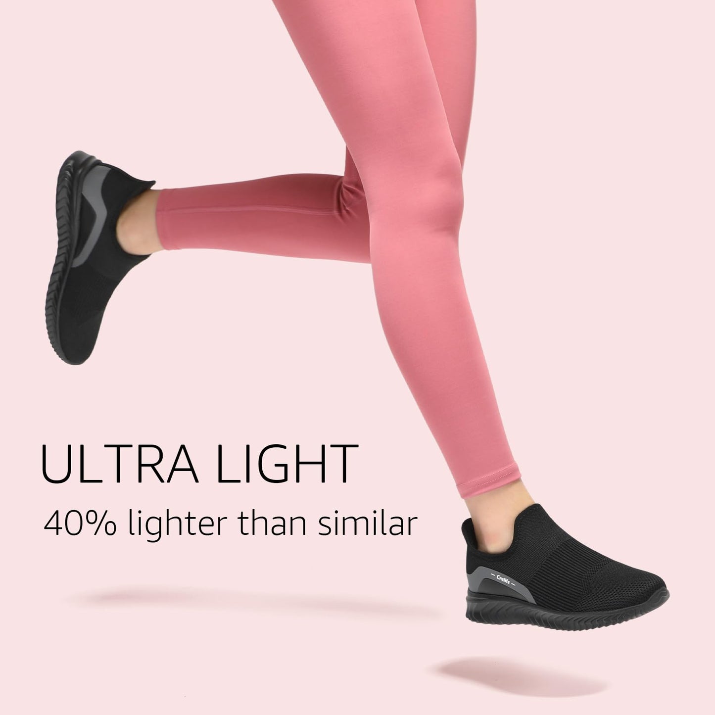 STQ Slip on Freihändig Damen Slip on Sneakers Bequem Orthopädische Schuhe