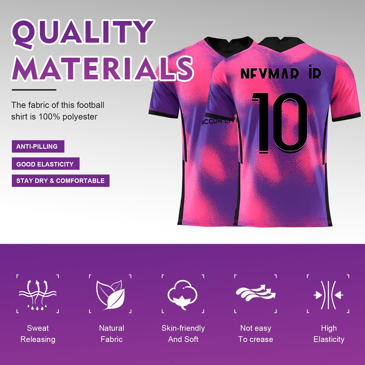 Sternstunde Trikot Sets Kinder, Hause/Auswärts Fußballtrikot für Kinder,Herren Jungen Fussball Jersey Football Trikots, Sportshirt Junge Football Training Tshirts Shorts und Socken Anzug