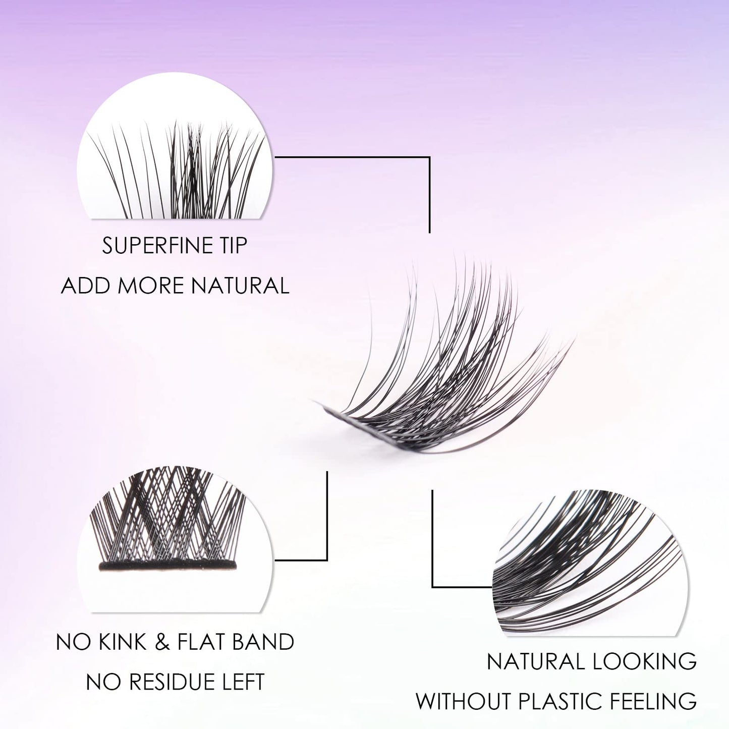 Wimpern Extensions 120 Büschel DIY Lash Extension Set Einzelne Wimpern mit Wimpernkleber und Pinzette für Anfänger Wimpernverlängerung zu Hause Individual Lashes 10-16mm C/D Curl - OP01
