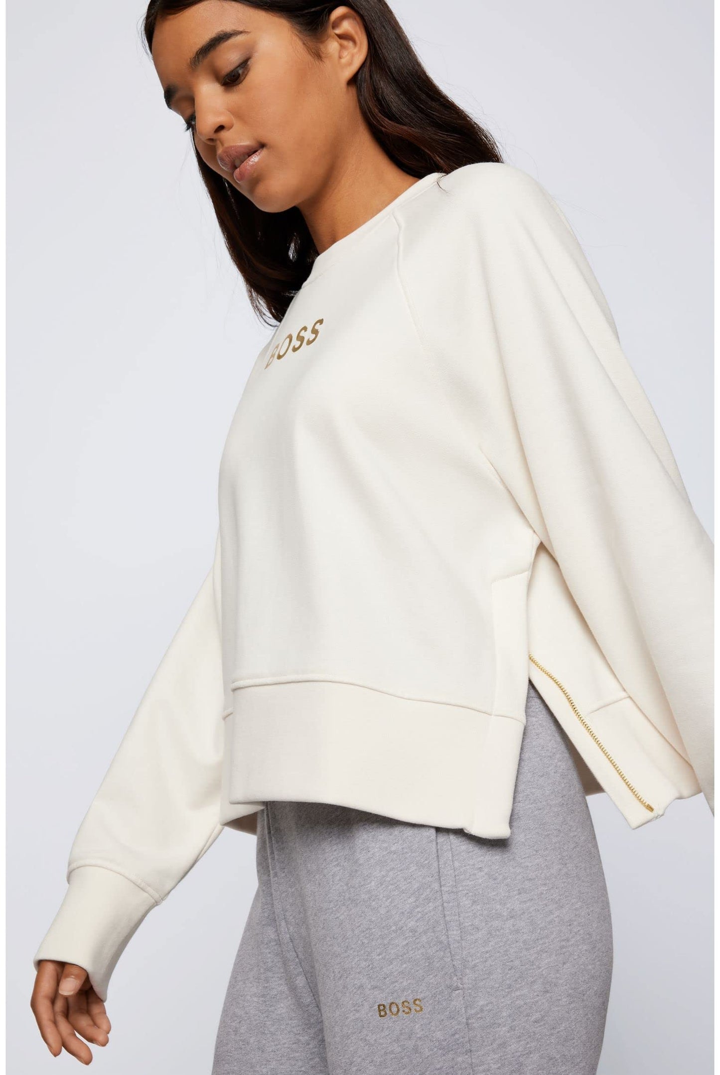 BOSS Damen C_elia_Gold Sweatshirt