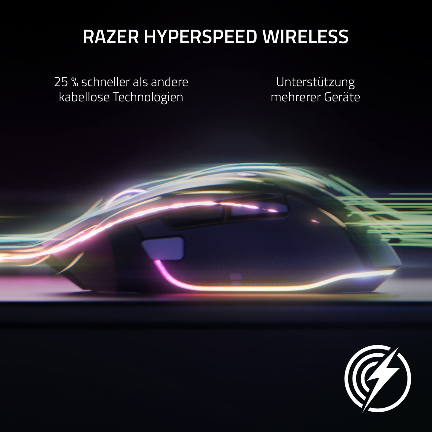 Razer Basilisk V3 - Kabelgebundene, anpassbare Gaming Maus mit Chroma RGB für PC/Mac (10+1 programmierbare Tasten, neigbares HyperScroll Mausrad, ergonomisches Design) Schwarz