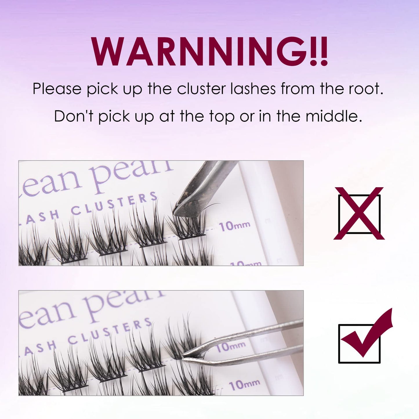 Wimpern Extensions 120 Büschel DIY Lash Extension Set Einzelne Wimpern mit Wimpernkleber und Pinzette für Anfänger Wimpernverlängerung zu Hause Individual Lashes 10-16mm C/D Curl - OP01