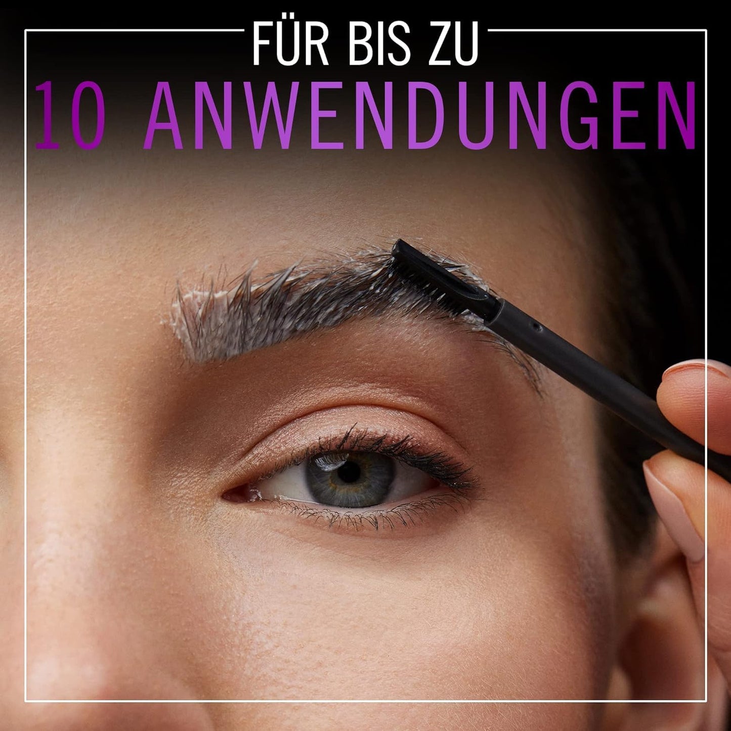 Syoss Augenbrauen Kit Augenbrauenfarbe 4-1 Dunkelbraun Stufe 3 (17 ml), Augenbrauen färben für einen natürlichen Look und ein langanhaltendes Ergebnis