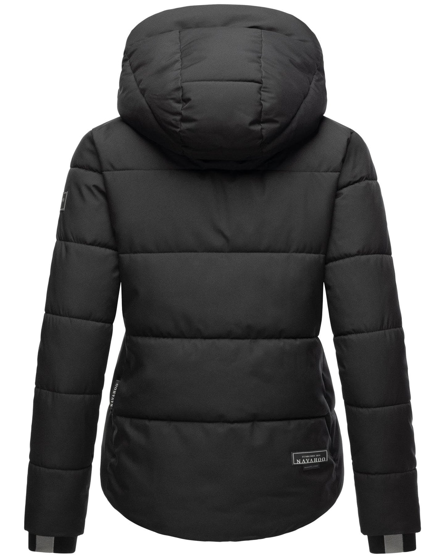 Navahoo Damen Winterjacke (XS-XXL) - Wasserabweisend, hochstehender und gefütterter Kragen, große Kapuze, Steppjacke, Warme Jacke Frauen - N004