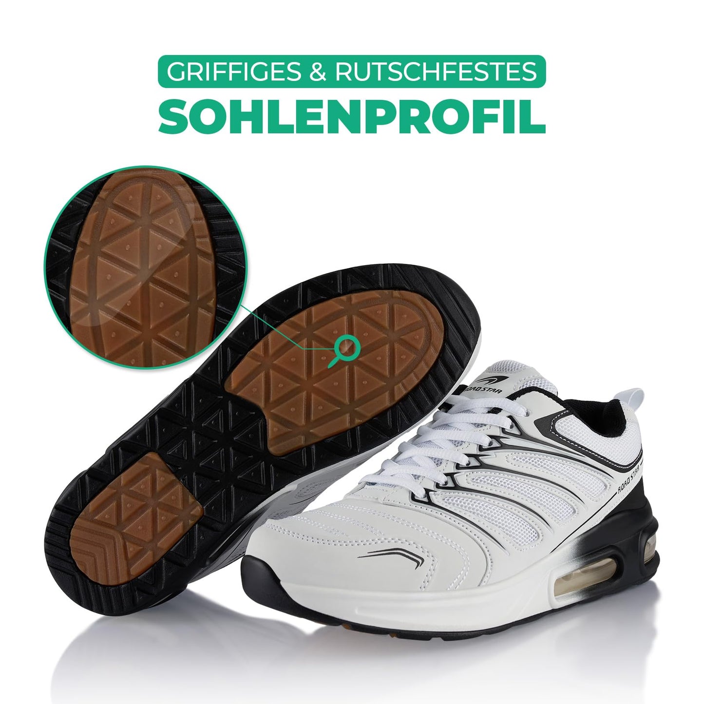 Fusskleidung® Damen Herren Sportschuhe Dämpfung Sneaker leichte Laufschuhe