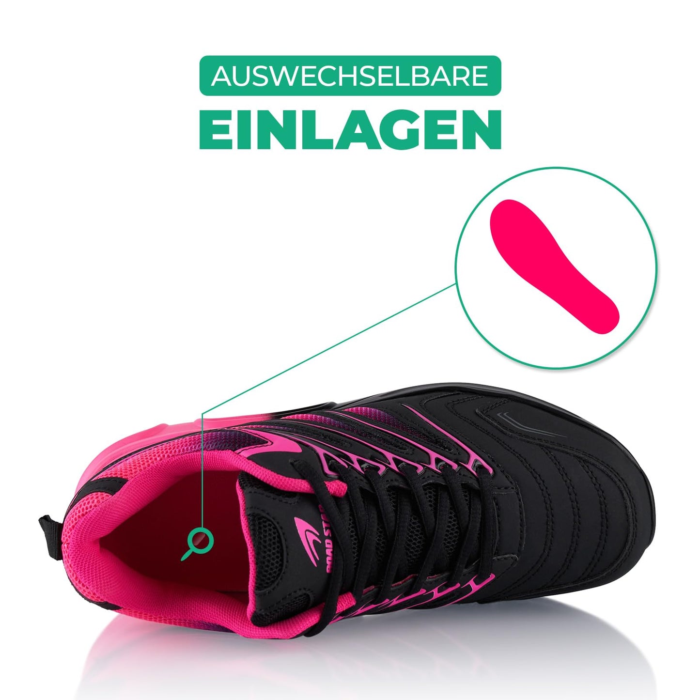 Fusskleidung® Damen Herren Sportschuhe Dämpfung Sneaker leichte Laufschuhe