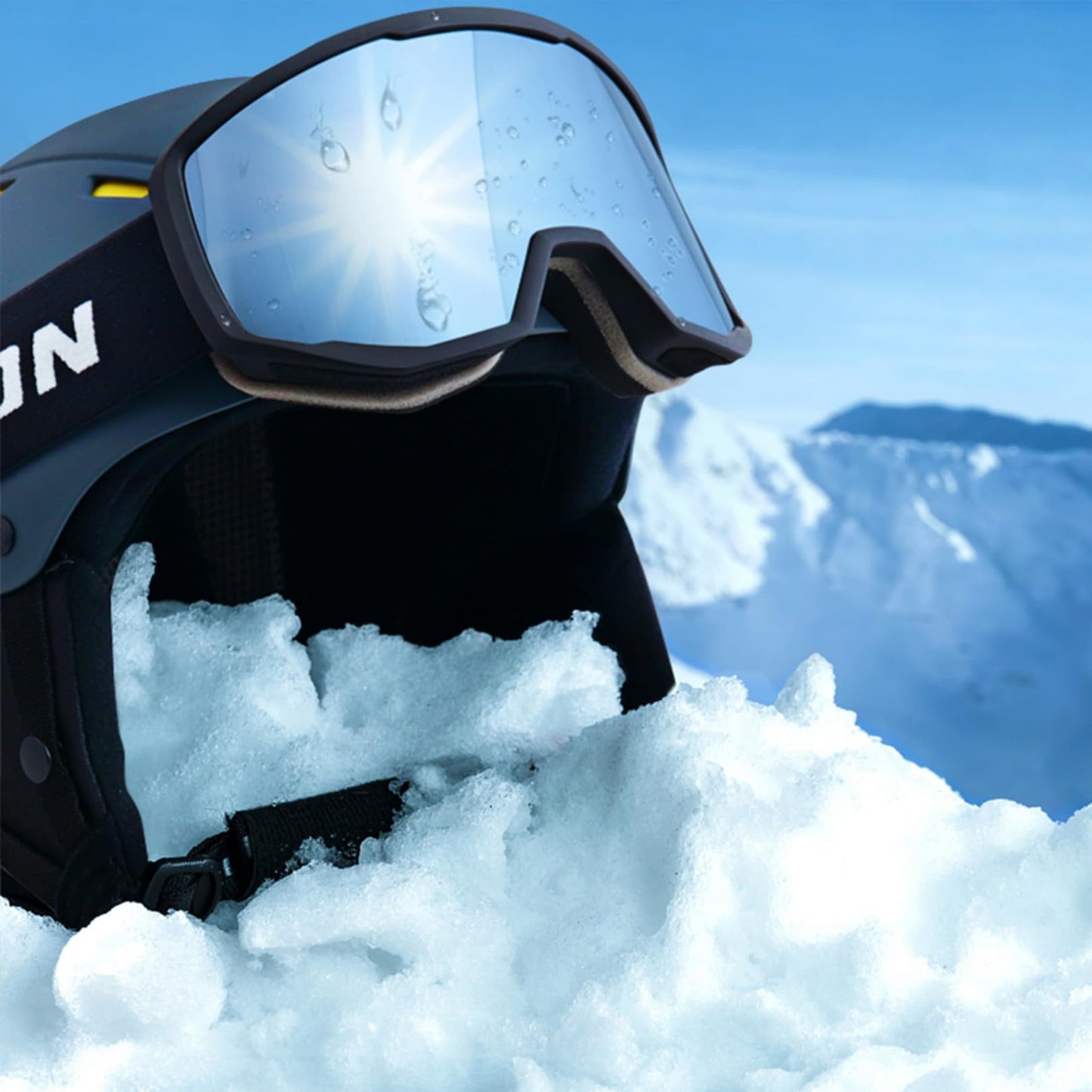 EXP Vision Unisex Ski Goggles, OTG for Men and Women, Snowboard Goggles, Snow Goggles, 100% UV Protection Ski Goggles for Glasses Wearers, Anti-Fog Snowboard Goggles, Ski Goggles