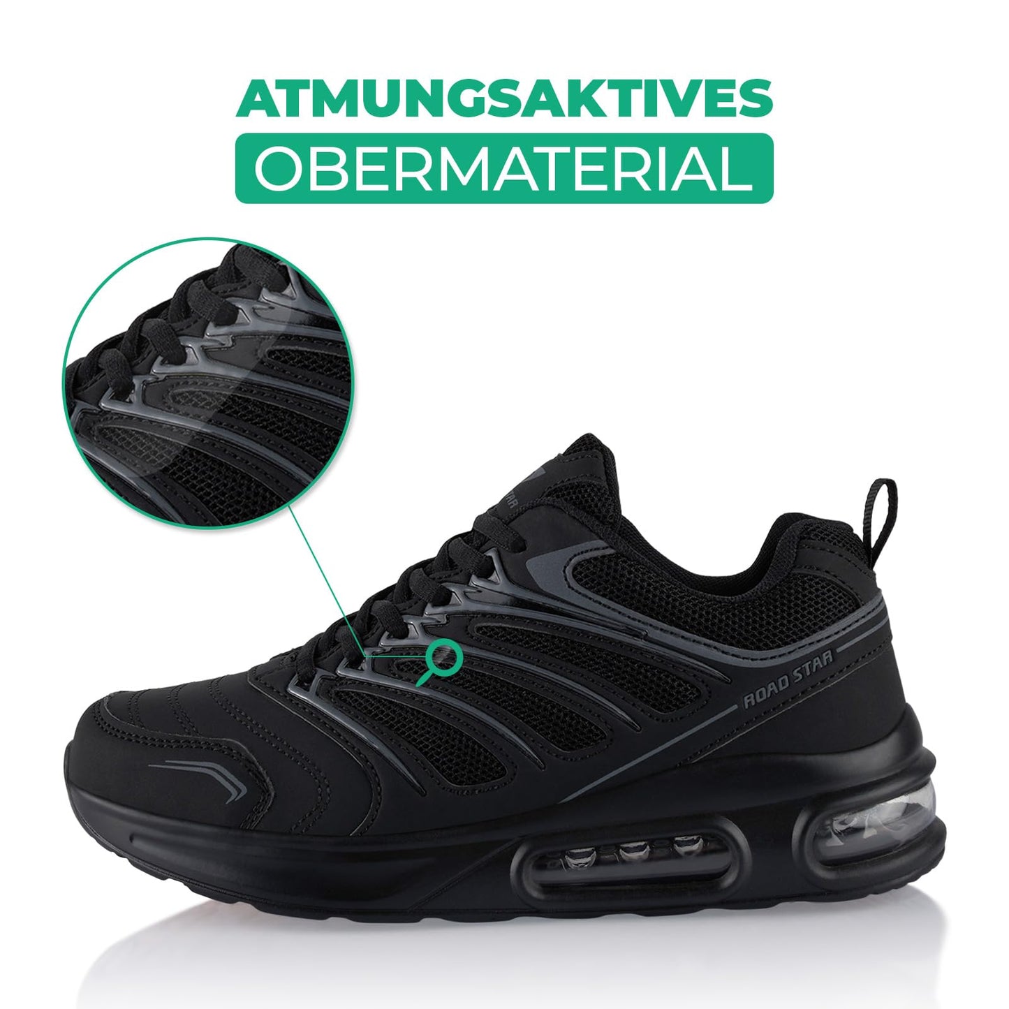 Fusskleidung® Damen Herren Sportschuhe Dämpfung Sneaker leichte Laufschuhe