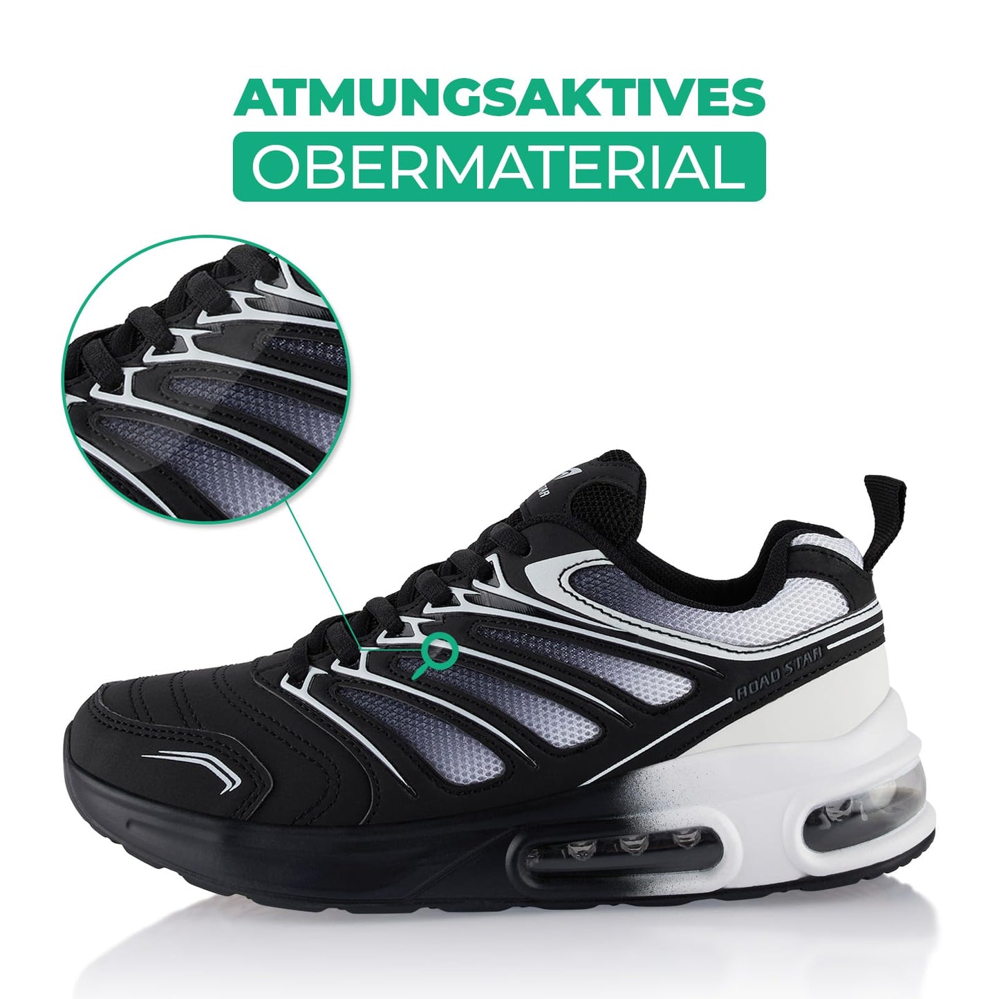 Fusskleidung® Damen Herren Sportschuhe Dämpfung Sneaker leichte Laufschuhe