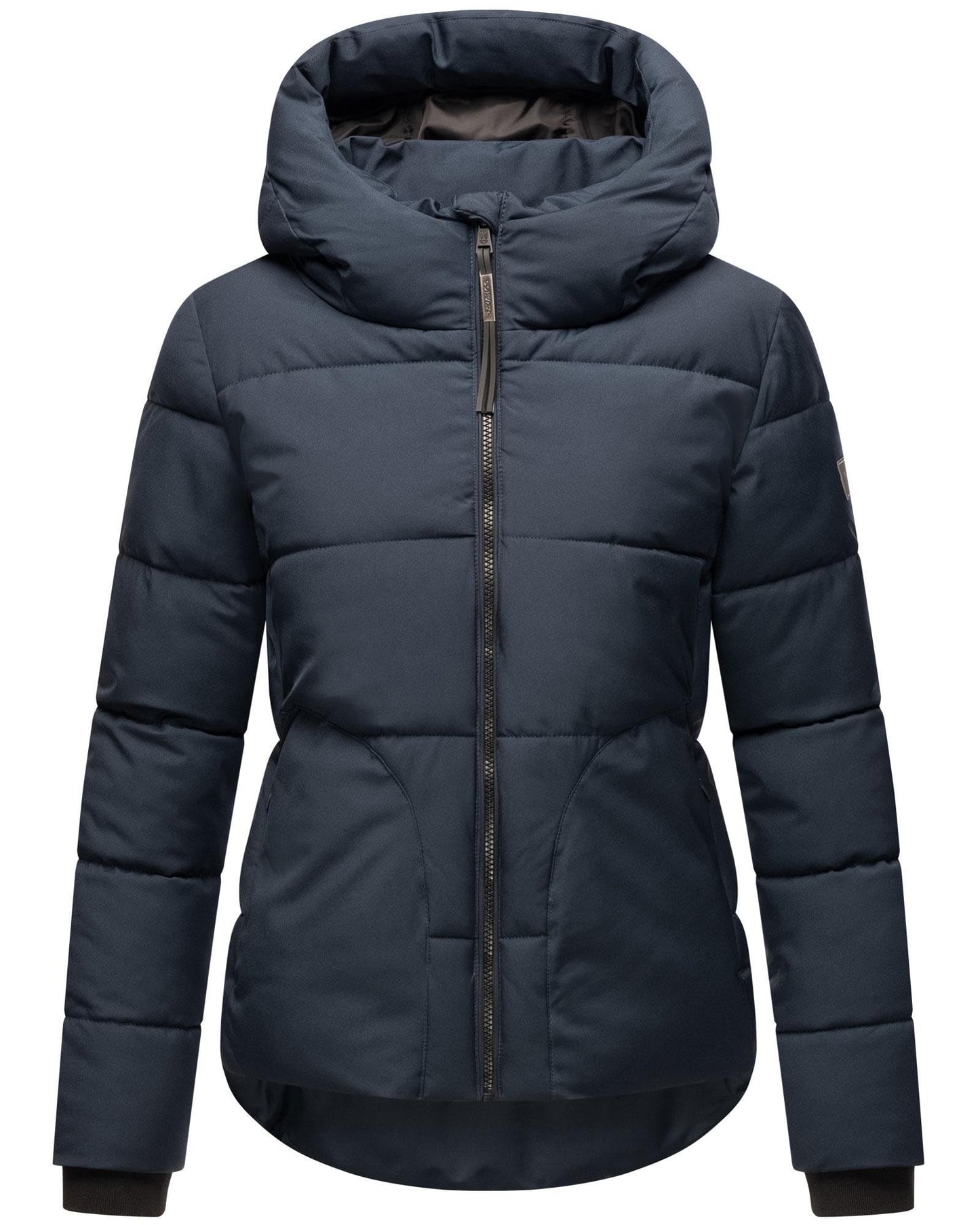 Navahoo Damen Winterjacke (XS-XXL) - Wasserabweisend, hochstehender und gefütterter Kragen, große Kapuze, Steppjacke, Warme Jacke Frauen - N004