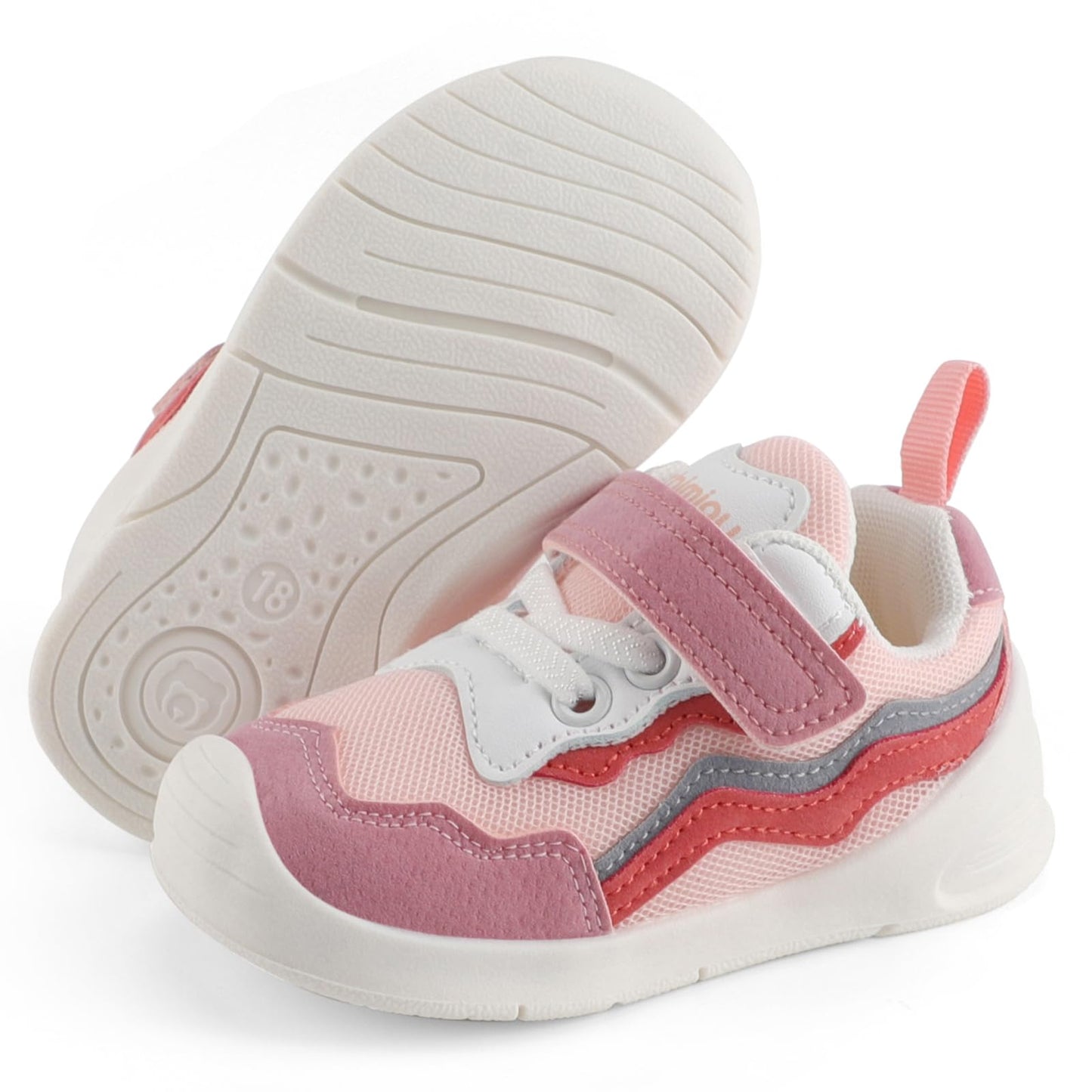 LACOFIA Baby First Walking Shoes Toddler Non-Slip Rubber Sole Trainers
