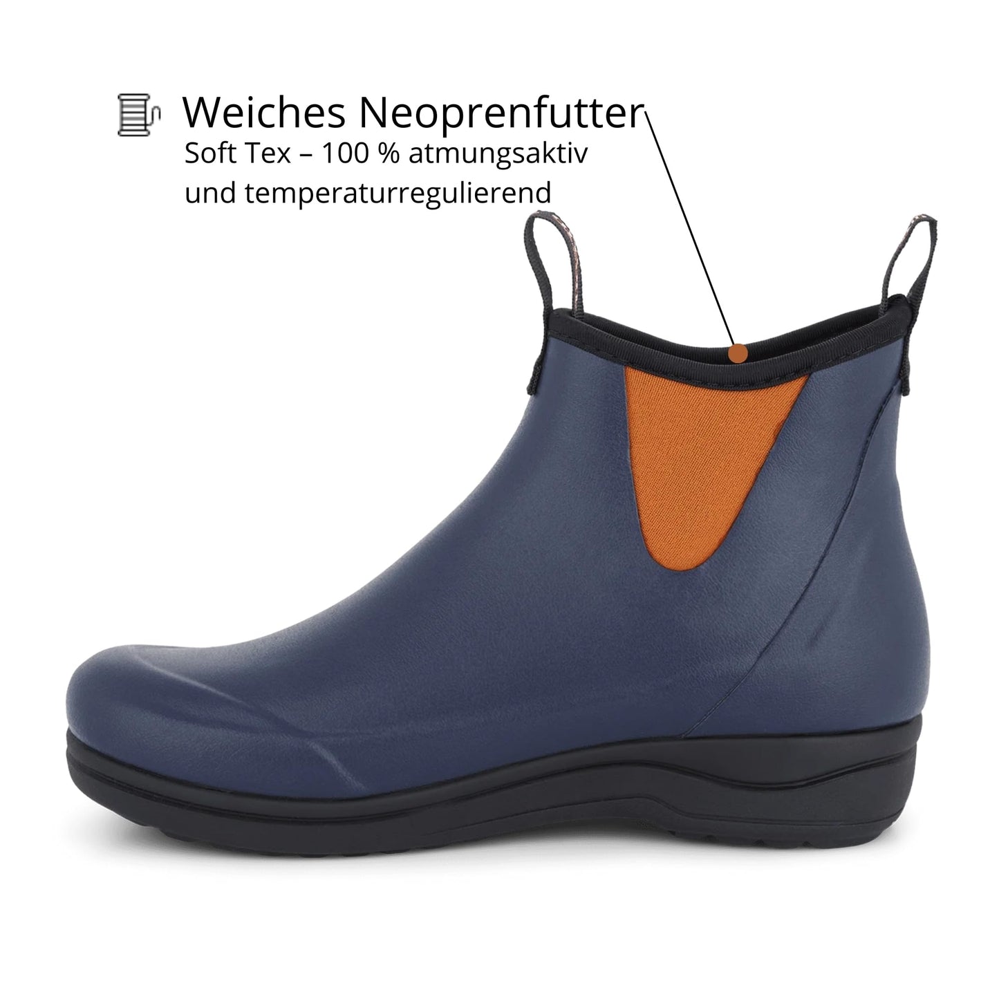 Green Comfort Gummistiefel Damen Halbhoch | Wasserdicht Gummistiefel Damen Kurz für Outdoor und Garten