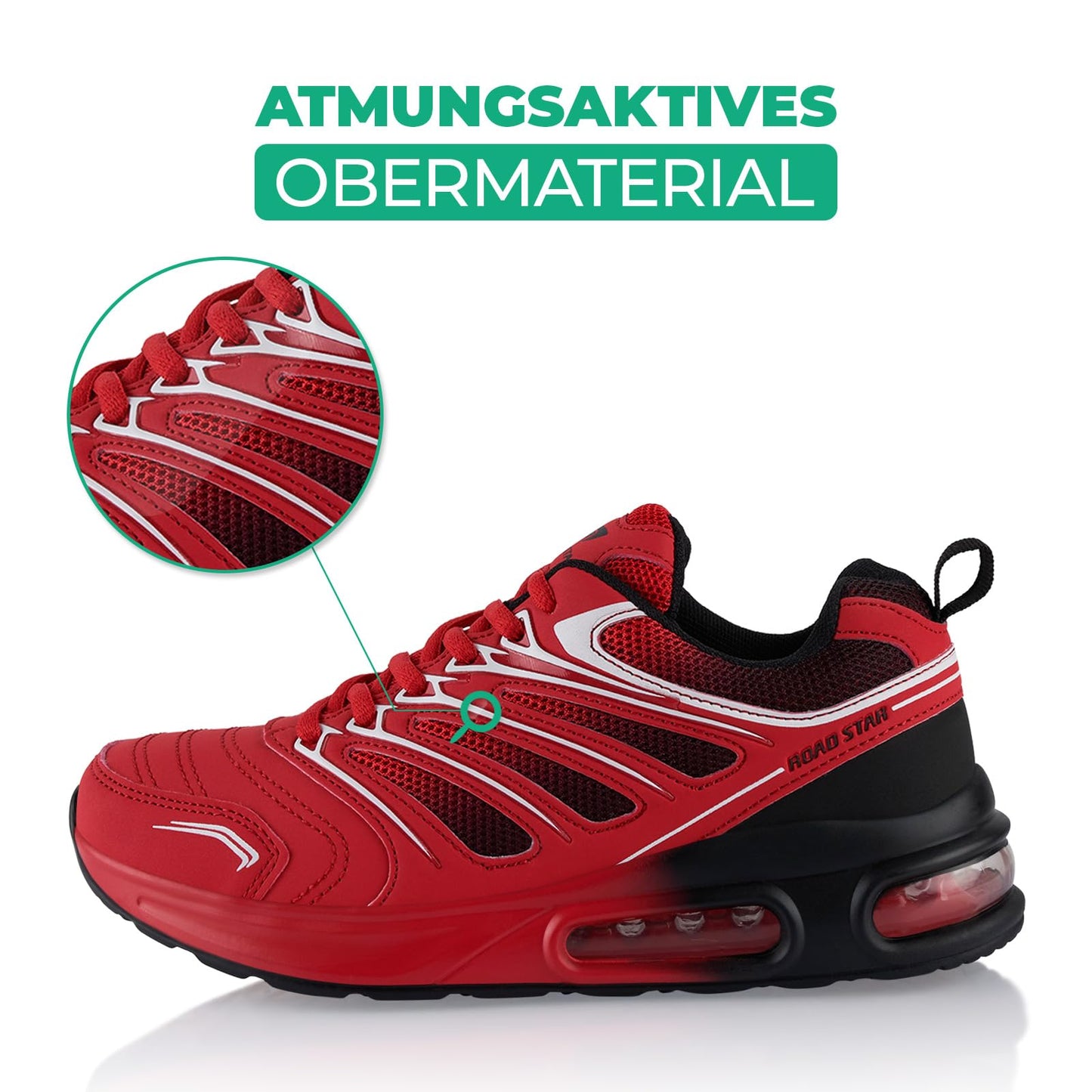 Fusskleidung® Damen Herren Sportschuhe Dämpfung Sneaker leichte Laufschuhe