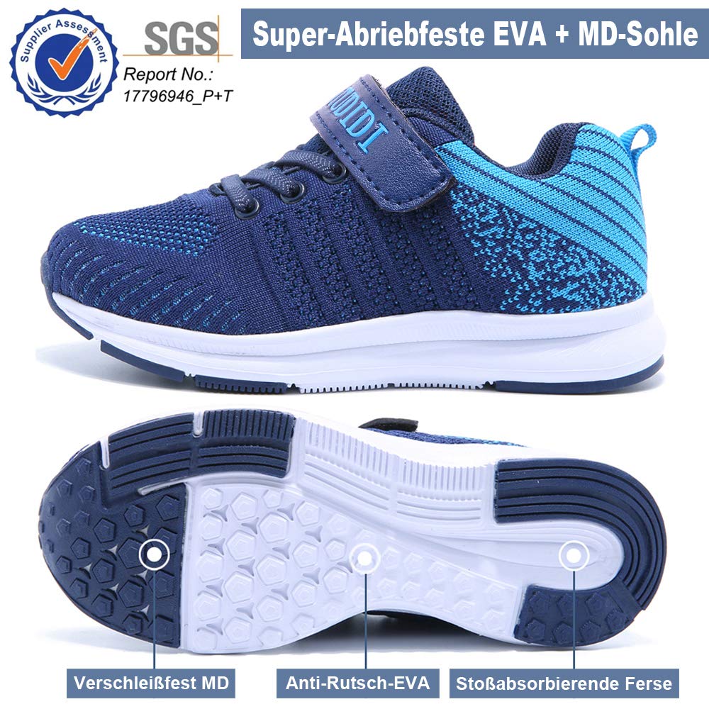 Mitudidi Unisex-Kinder Turnschuhe Mädchen Sportschuhe Leicht Atmungsaktiv Laufschuhe Outdoor Fitnessschuhe Sneaker Hallenschuhe
