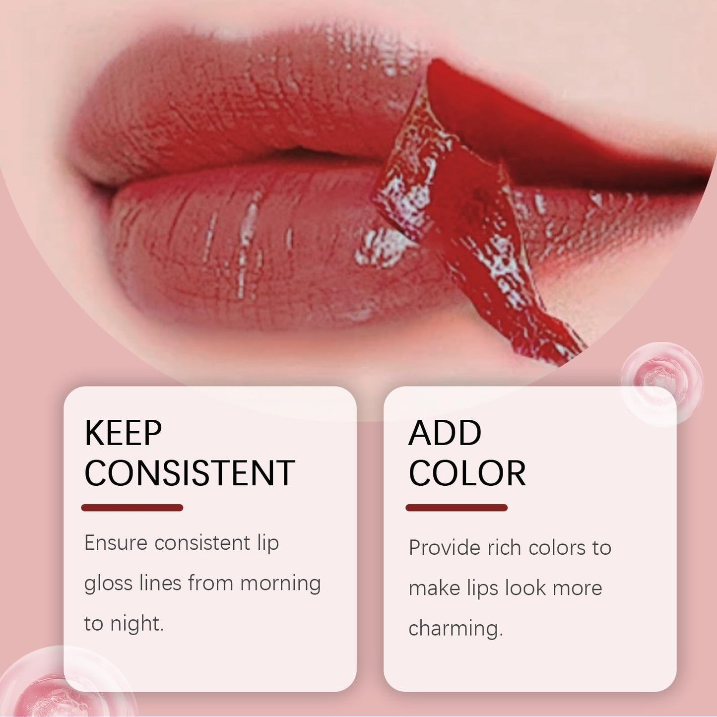 3Pcs Lip Liner Stain, Natural Long Lasting Lip Stain Peel Off, Waterproof Stay On All Day, Transfer-Proof, Highly Pigmented, Abzieh-Lippenstift (Kaffee & Kakao & Rose)