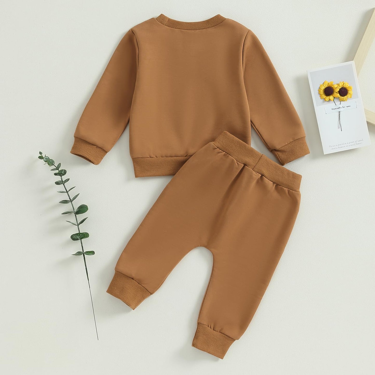 Himllauen Baby Mädchen Kleidung Sweatshirt + Lange Hose Zweiteiler Babykleidung Set Kleinkind Outfits