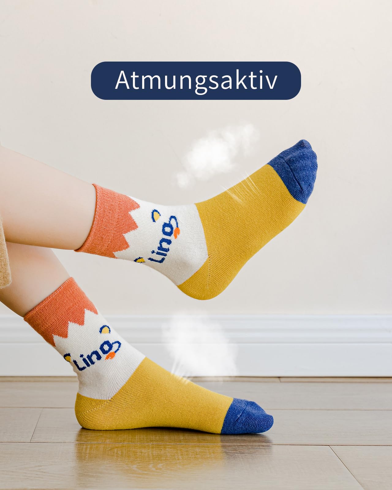 Kyopp 5 Paar Stoppersocken Kinder Baumwolle Socken Jungen Mädchen ABS Anti Rutsch Socken Tiermotive 25-37EU