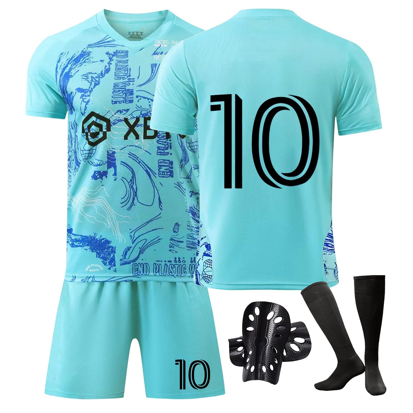 Sternstunde Trikot Sets Kinder, Hause/Auswärts Fußballtrikot für Kinder,Herren Jungen Fussball Jersey Football Trikots, Sportshirt Junge Football Training Tshirts Shorts und Socken Anzug
