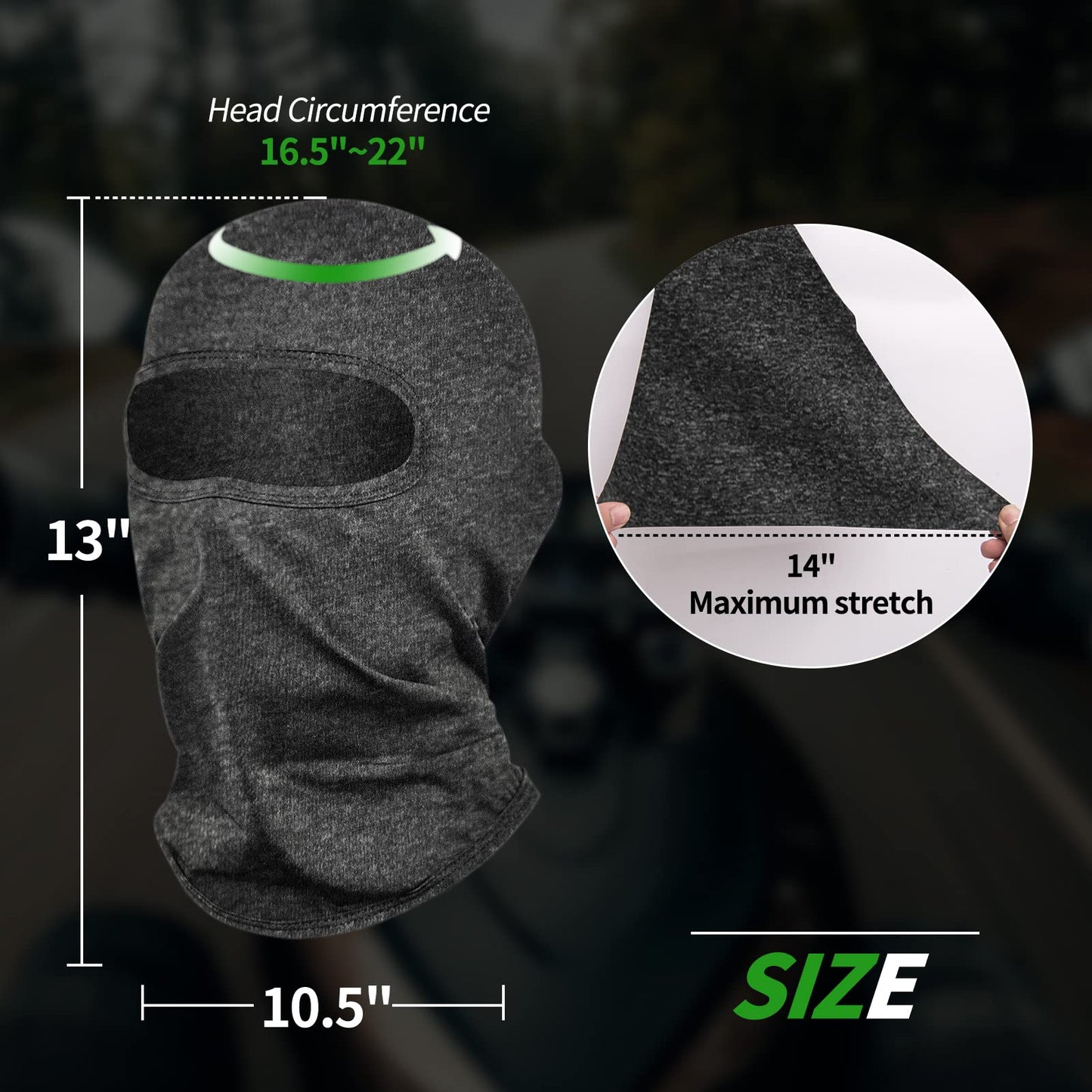 LONGKING Sturmhauben,Skimaske,Balaclava für Damen und Herren–UV-Schutz,Winddicht Warm,Motorradfahren,Snowboarden für Radfahren Outdoor Sports