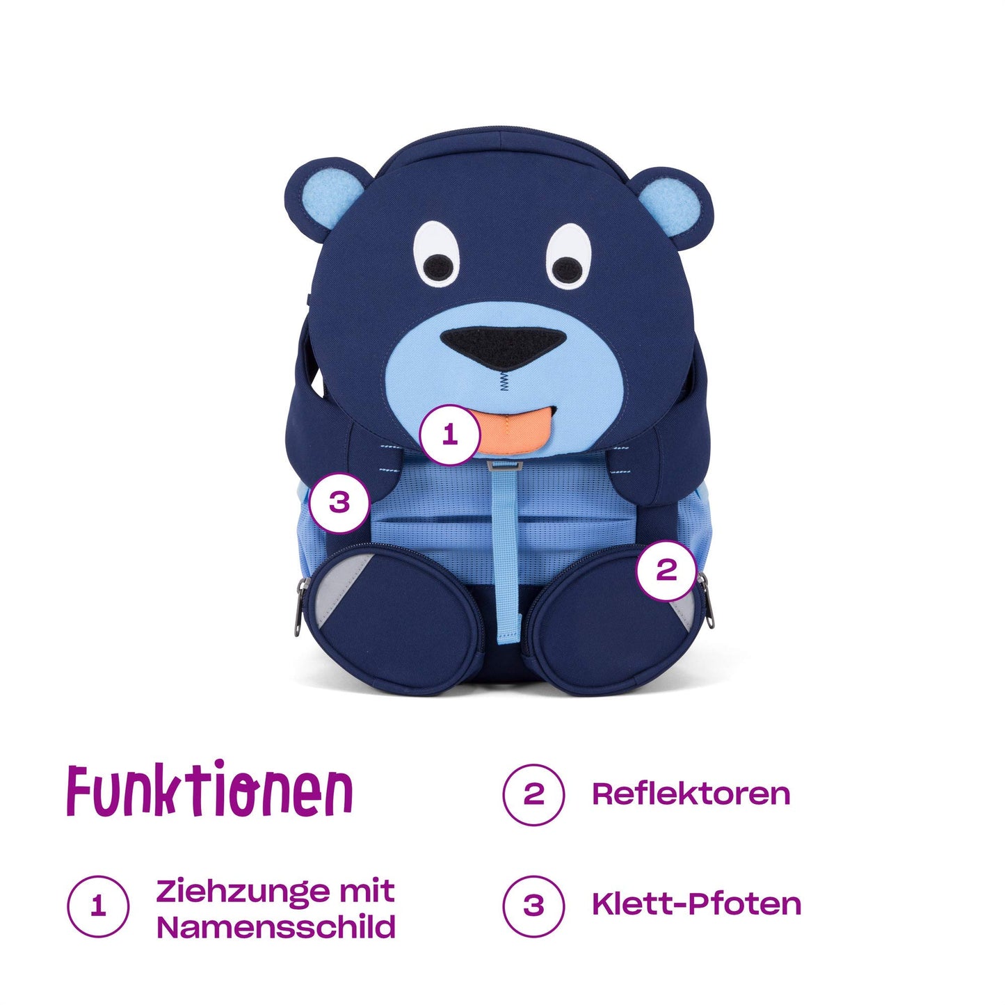 Affenzahn Großer Freund Kindergartenrucksack für 3-5 Jährige Kita Funktional 8L