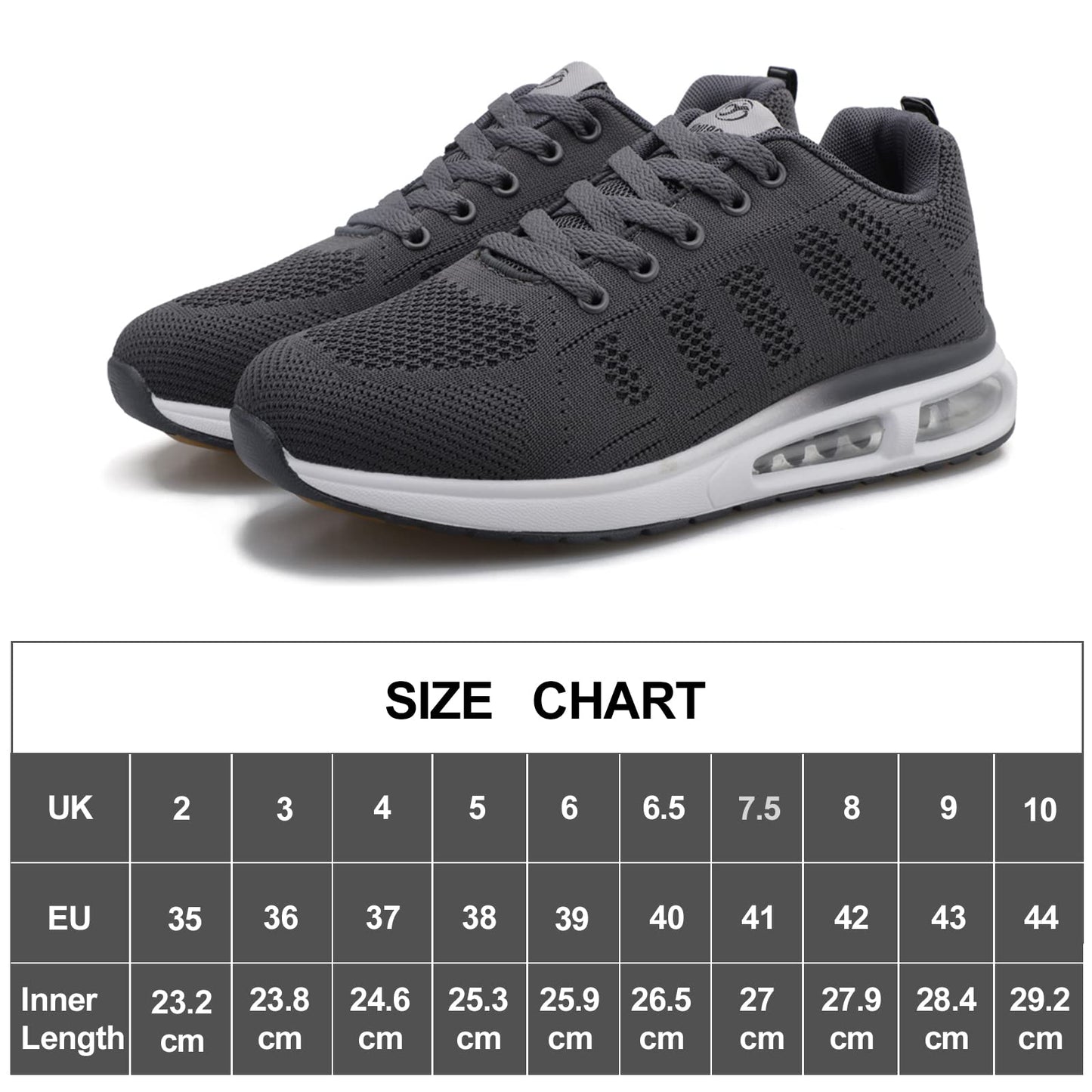 ANBIWANGLUO Damen Turnschuhe Sportliche Laufschuhe Schnürschuhe Atmungsaktive Outdoor Cross Trainer zum Joggen