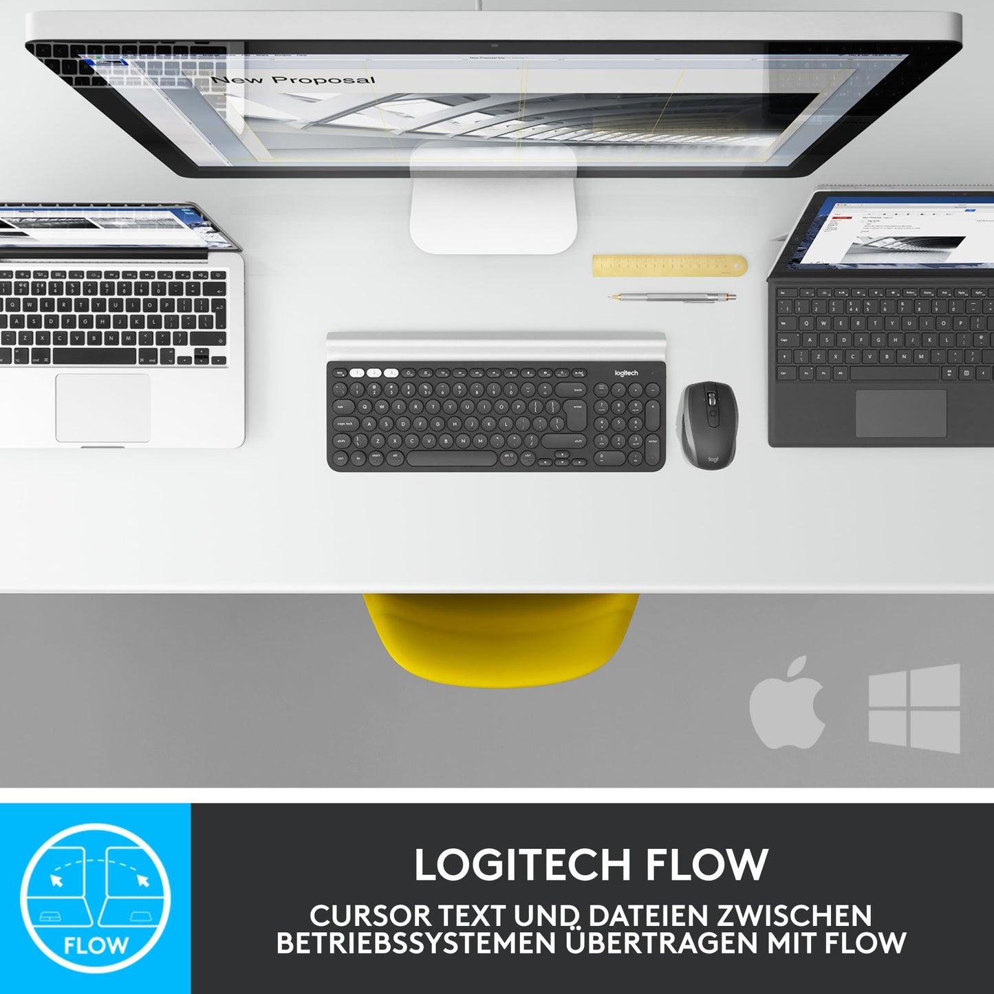 Logitech MX Anywhere 2S Bluetooth Edition kabellose Maus, mehrere Oberflächen, superschnelles Scrollen, aufladbar, mobil, Verbindung zu bis zu 3 Mac/PC-Computern - Graphit