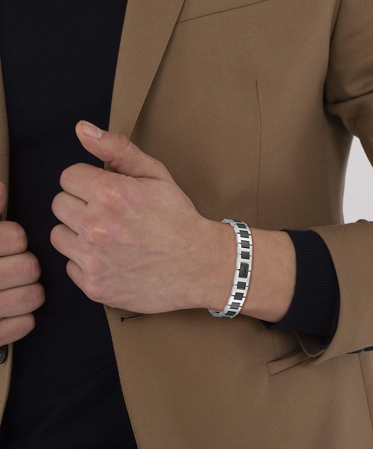 Lacoste Armband mit Knebelverschluss Kollektion METROPOLE Verziert mit petit piqué Muster - Erhältlich für ihn und sie