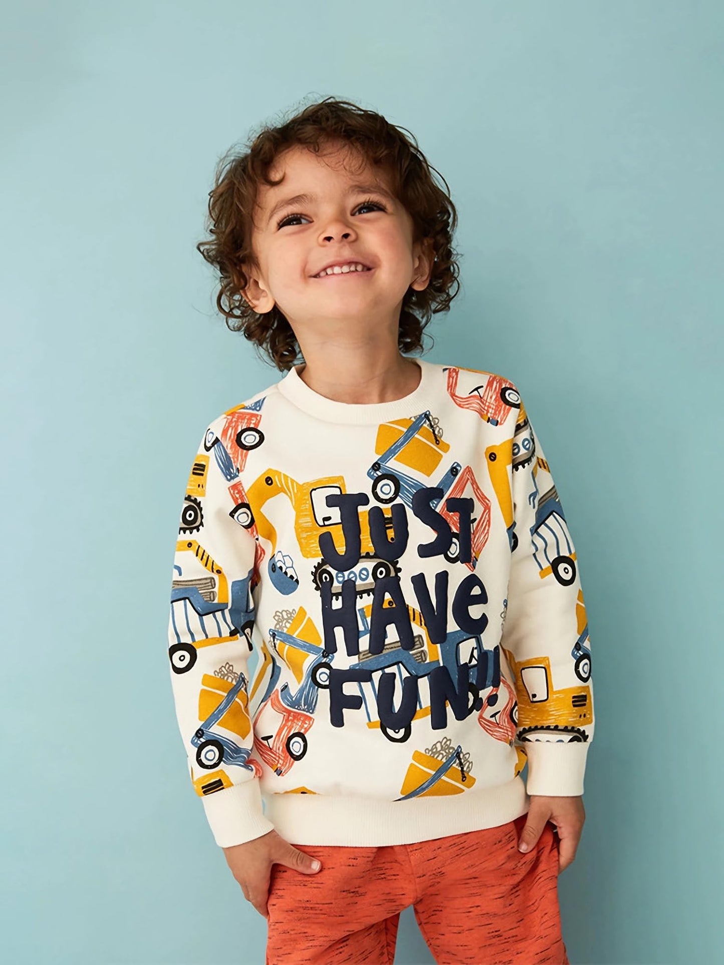 CM-Kid Sweatshirts Jungen Langarm Pullover Kinder Baumwolle Frühling Herbst Winter Warm Tops 1-7 Jahre Gr.92-122