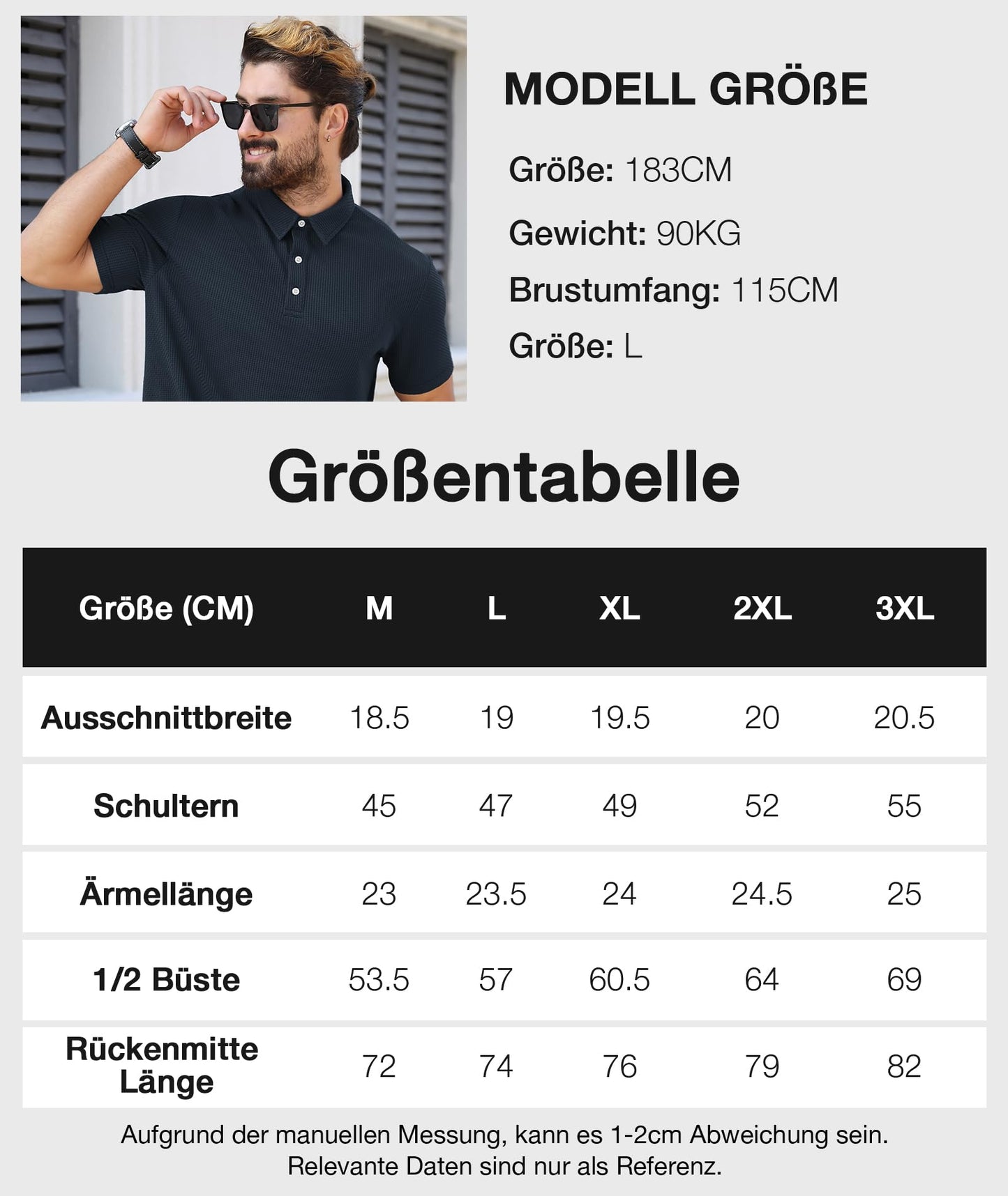 SwissWell Poloshirt Herren Kurzarm Golf Tennis Polo Shirts Männer Sommer Polohemd Atmungsaktiv T-Shirt für Herren