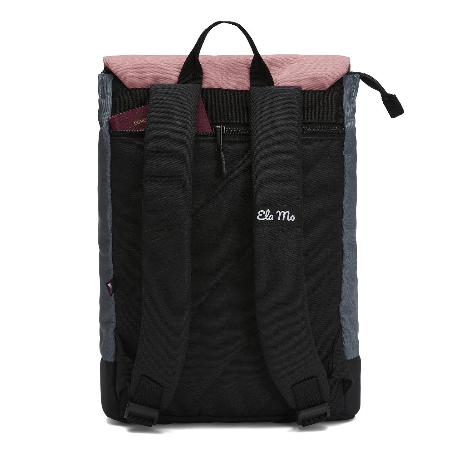Ela Mo Rucksack Damen - Daypack schön u. durchdacht - Laptop Rucksäcke für Frauen - Anti Diebstahl Tasche für Schule, Uni, Business (Salmon)