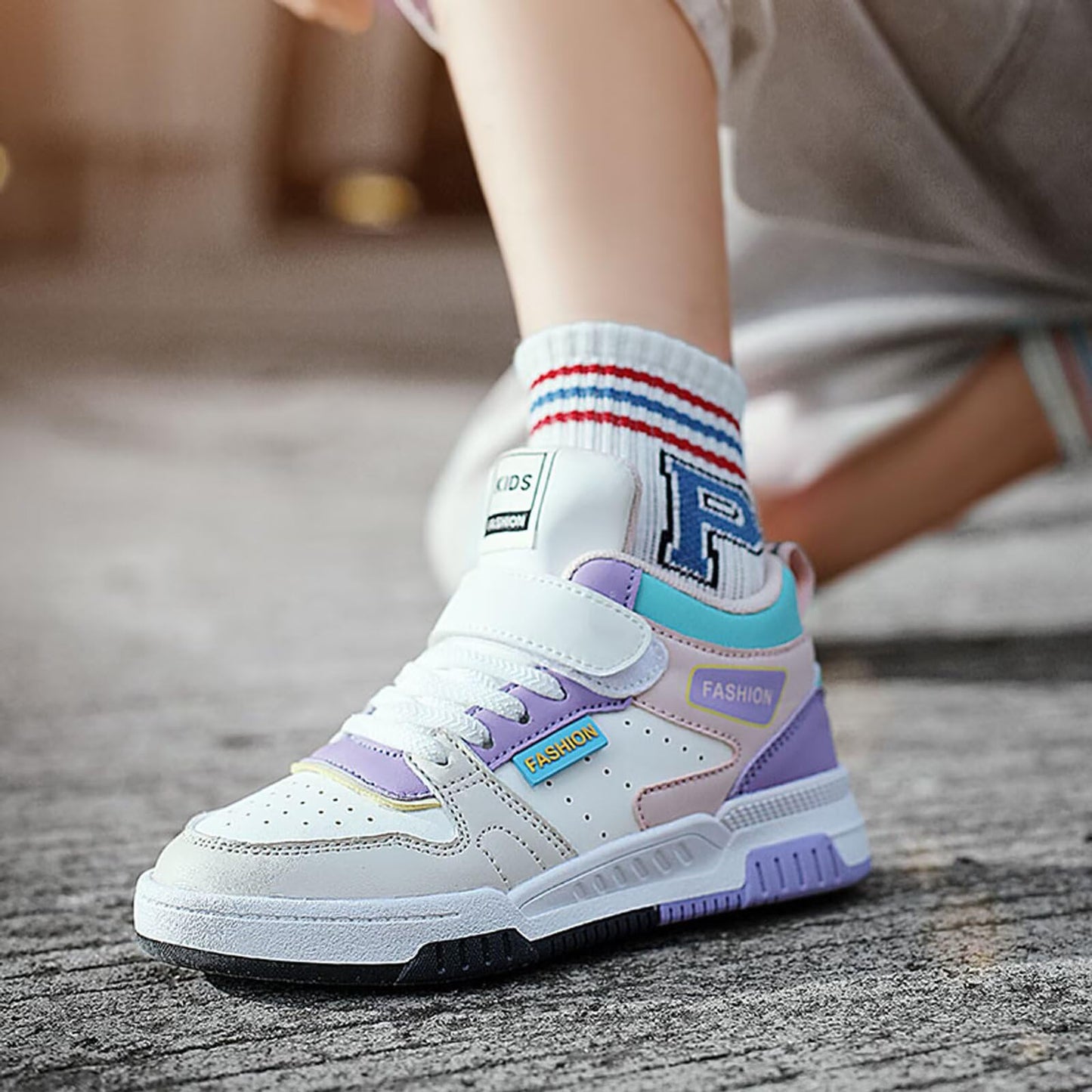 Gemzon Trainers Boys Indoor Shoes Girls Kids Tennis Non-Slip Leisure Shoes Kids Boys Girls Trainers Size 27-38