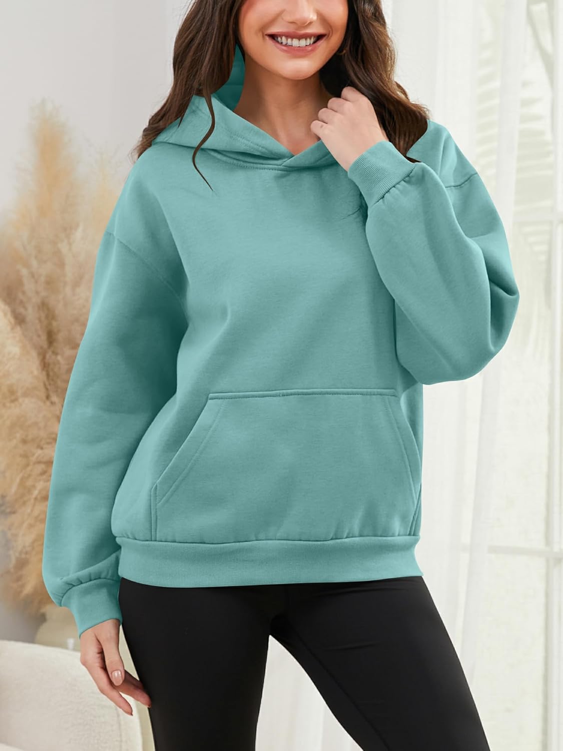Tincini Hoodie Women's Oversize Pullover Winter Long Sleeve Fleece Hoodie Lined Jumper Sweatshirt with Hoodie Casual Hoodie with Hood