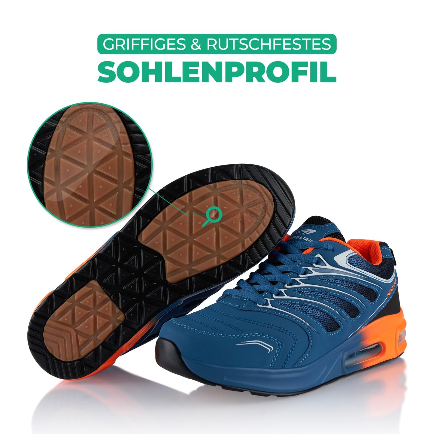 Fusskleidung® Damen Herren Sportschuhe Dämpfung Sneaker leichte Laufschuhe
