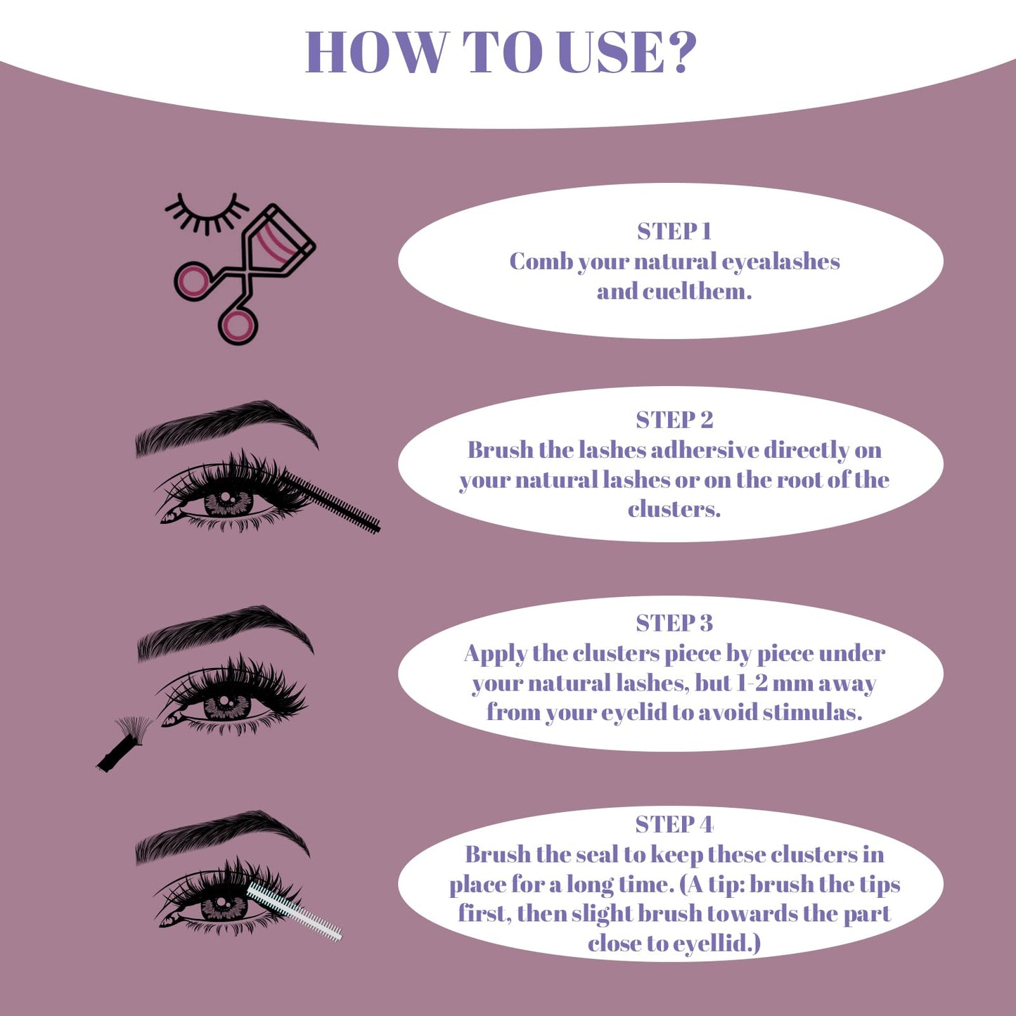 Wimpern Extensions 120 Büschel DIY Lash Extension Set Einzelne Wimpern mit Wimpernkleber und Pinzette für Anfänger Wimpernverlängerung zu Hause Individual Lashes 10-16mm C/D Curl - OP01