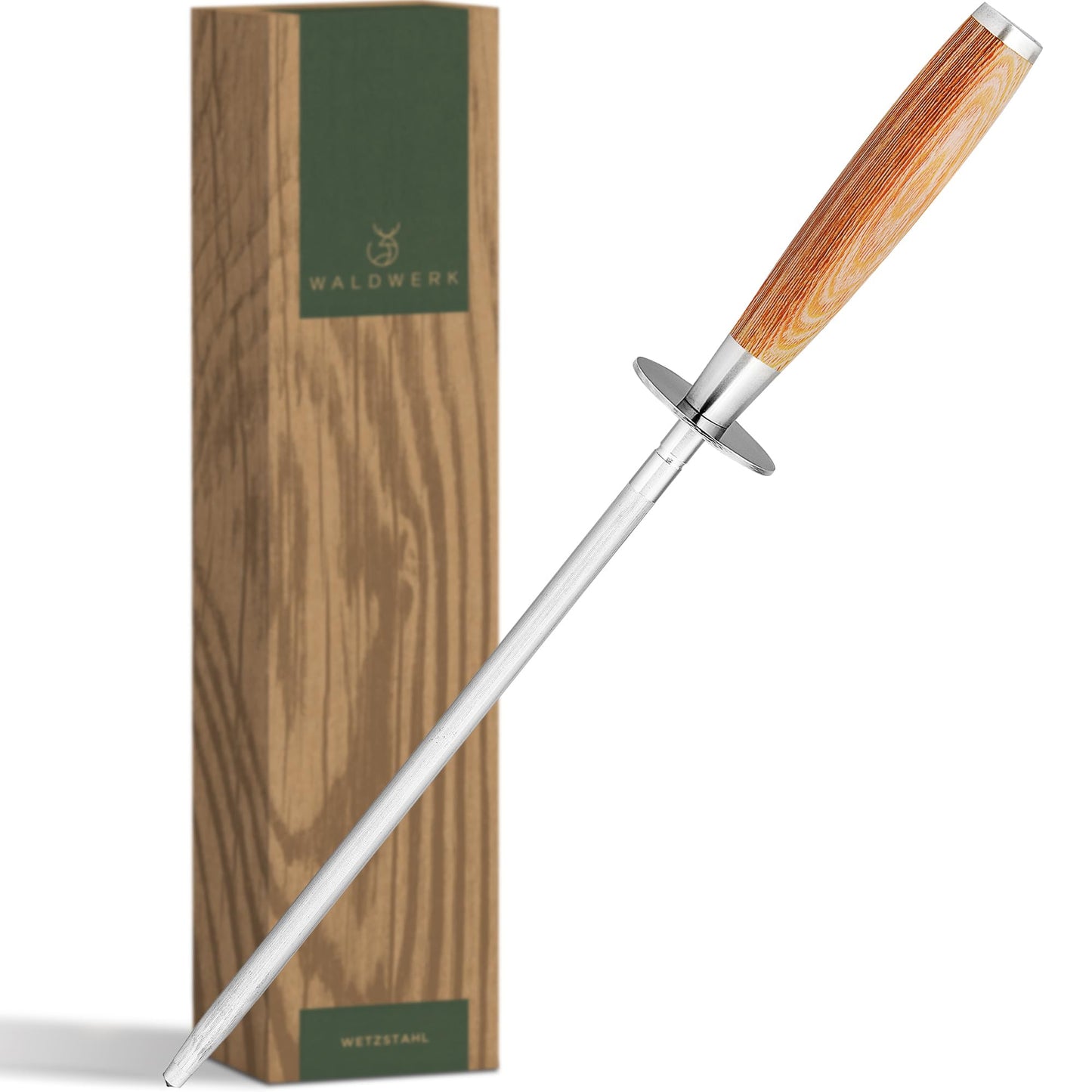 WALDWERK Küchenhelfer Set aus Teakholz - 4 teiliges Kochlöffel Set mit Pfannenwender, Holzlöffel, Nudelschöpfer und Halterung - Kochlöffel Holz - Pfannenwender Holz - Kochutensilien Set