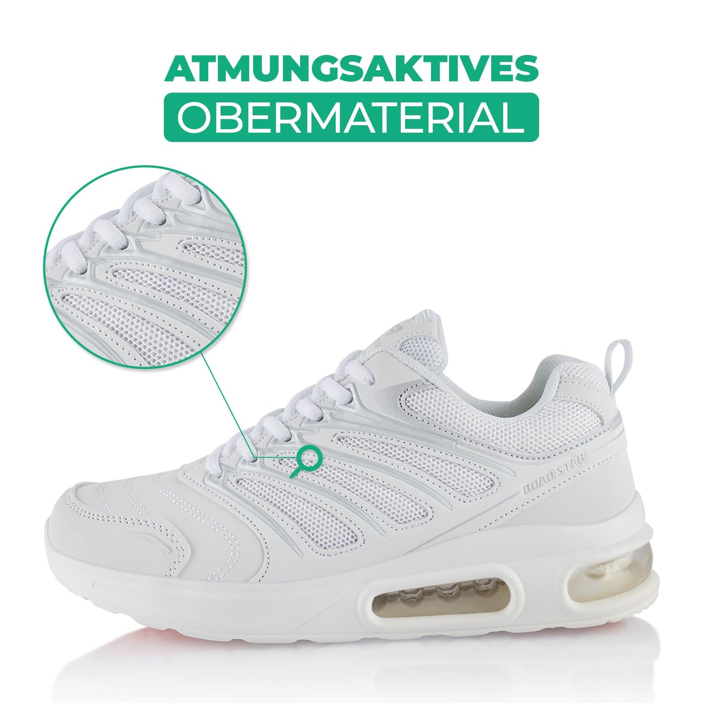 Fusskleidung® Damen Herren Sportschuhe Dämpfung Sneaker leichte Laufschuhe