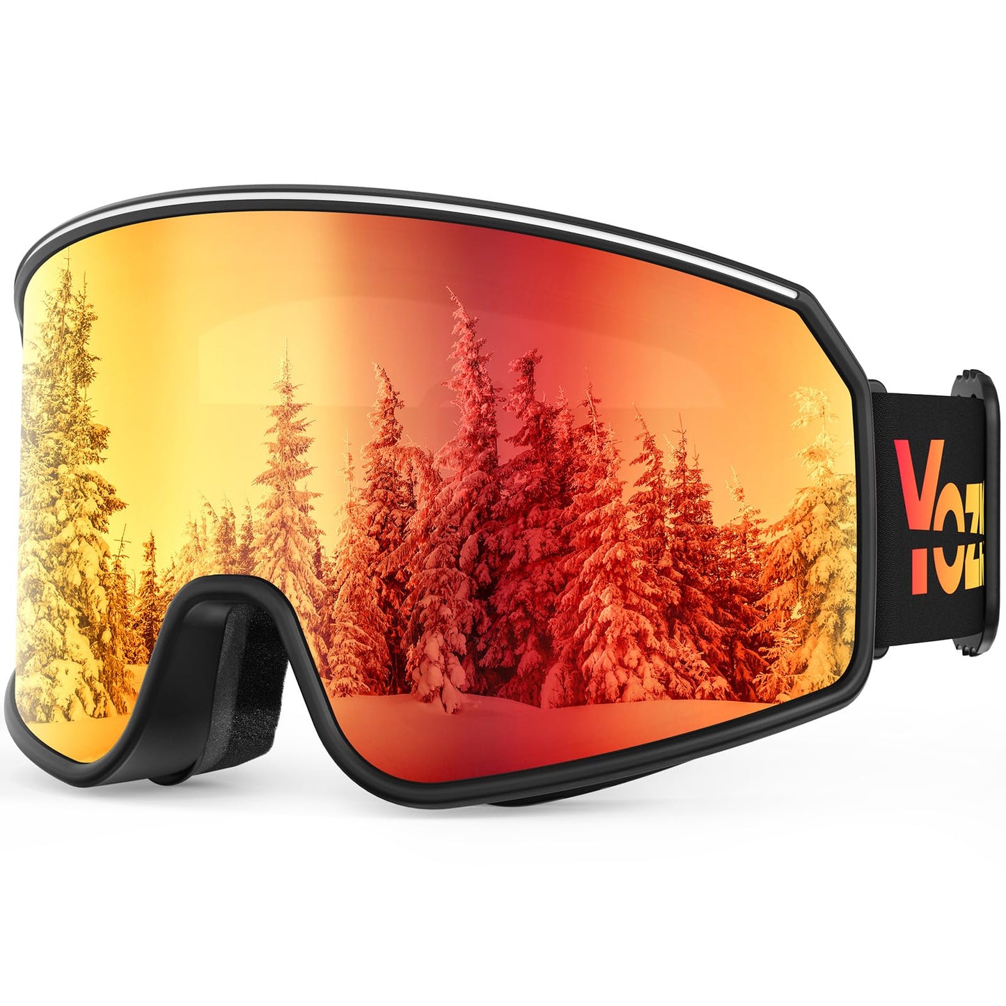 YOZISS OTG Ski Goggles for Men and Women, Magnetic Snowboard Goggles Anti-Fog & 100% UV Protection, OTG Ski Goggles Snow Goggles for Skiing & Winter Sports