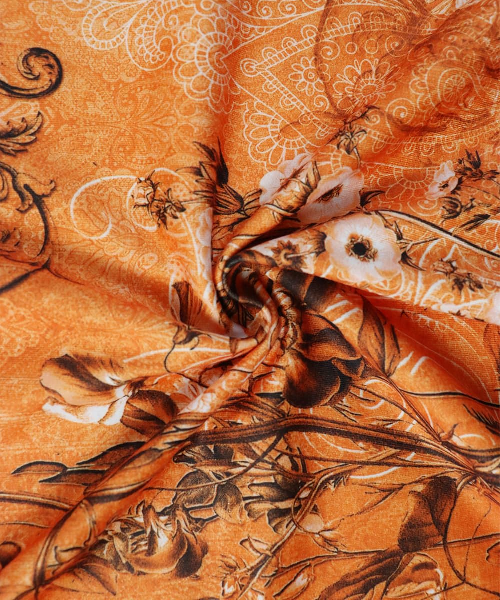 Yeenily Damen Bohemian Langarm Kleid V-Ausschnitt Blumenmuster Tunikakleider A Linien Lose Lässiges MiniKleid Freizeitkleid