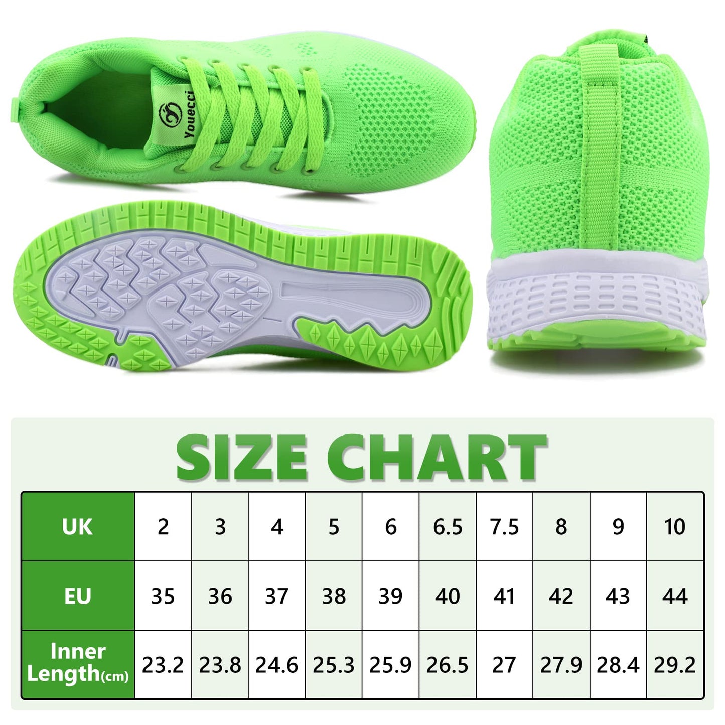 ANBIWANGLUO Damen Turnschuhe Sportliche Laufschuhe Schnürschuhe Atmungsaktive Outdoor Cross Trainer zum Joggen