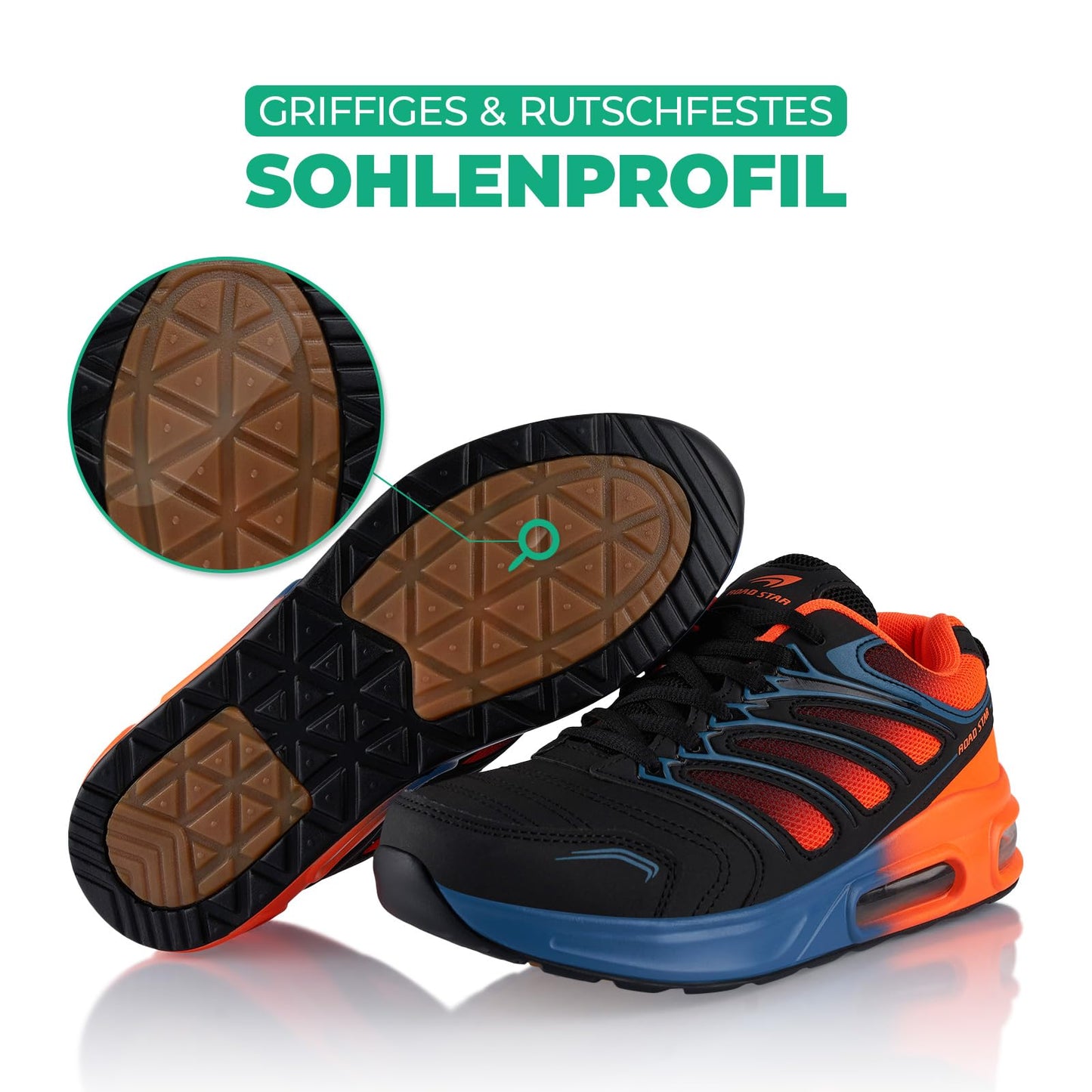 Fusskleidung® Damen Herren Sportschuhe Dämpfung Sneaker leichte Laufschuhe